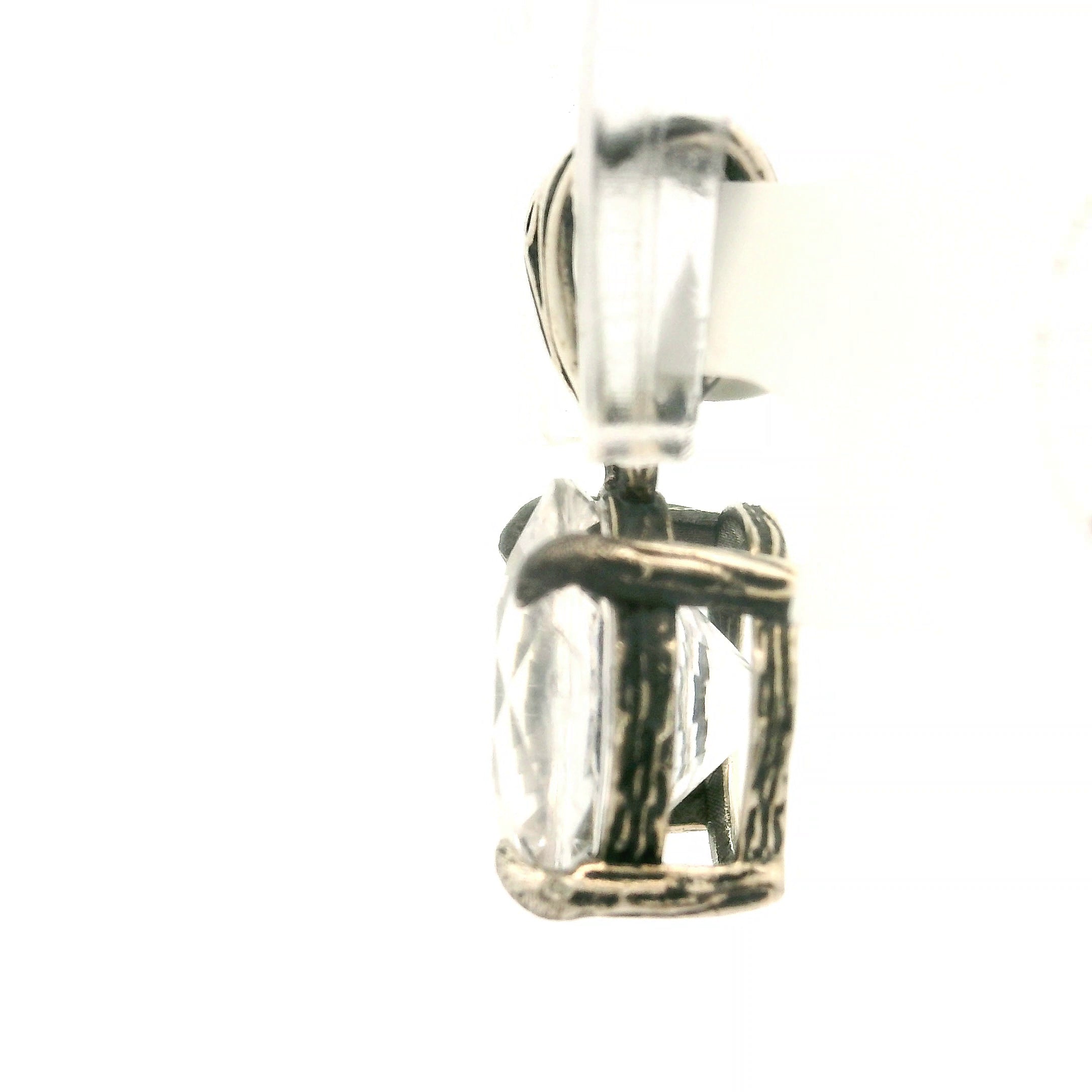 Bad Witch Danburite Pendant .925 Silver for Connection with Higher Realms, Peace and Self Acceptance