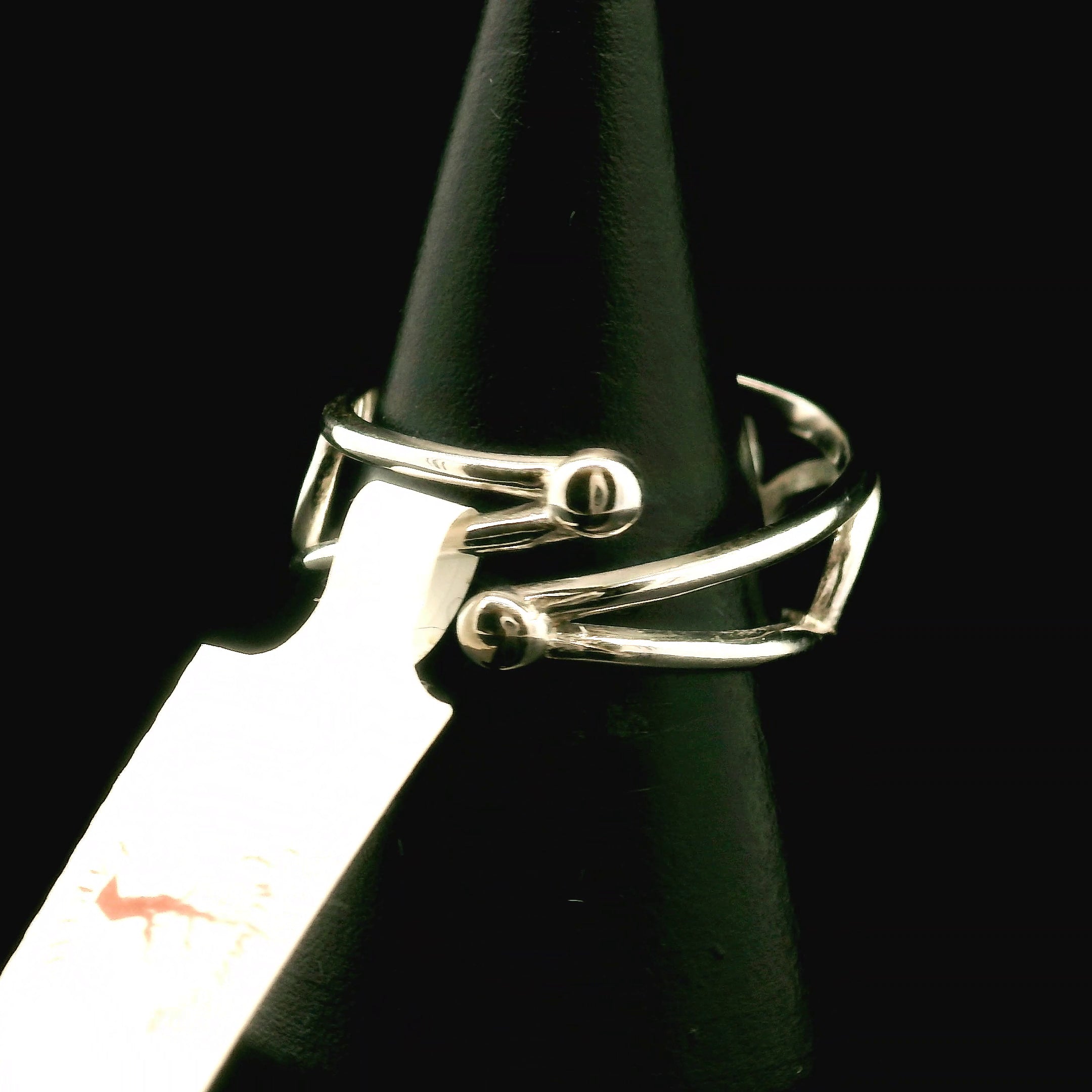 Peridot Cuff Ring .925 Silver for Power, Prosperity and Protection