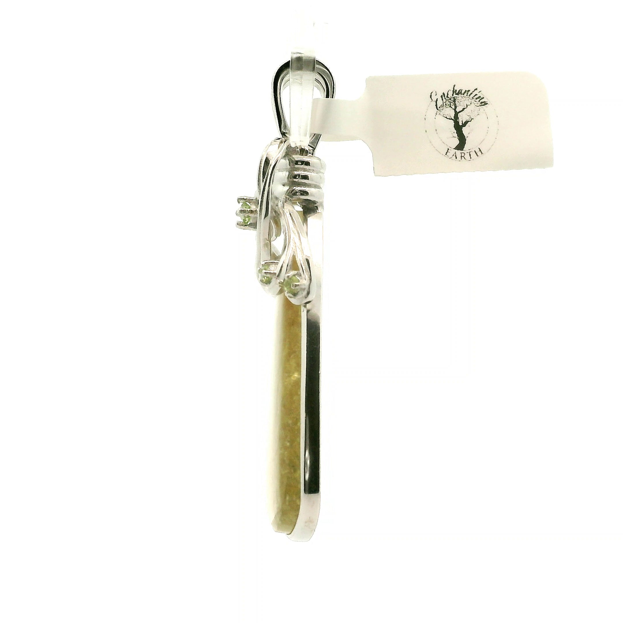 Tranquil Euphoralite & Peridot Pendant 925 Silver for Harmony and Tranquility