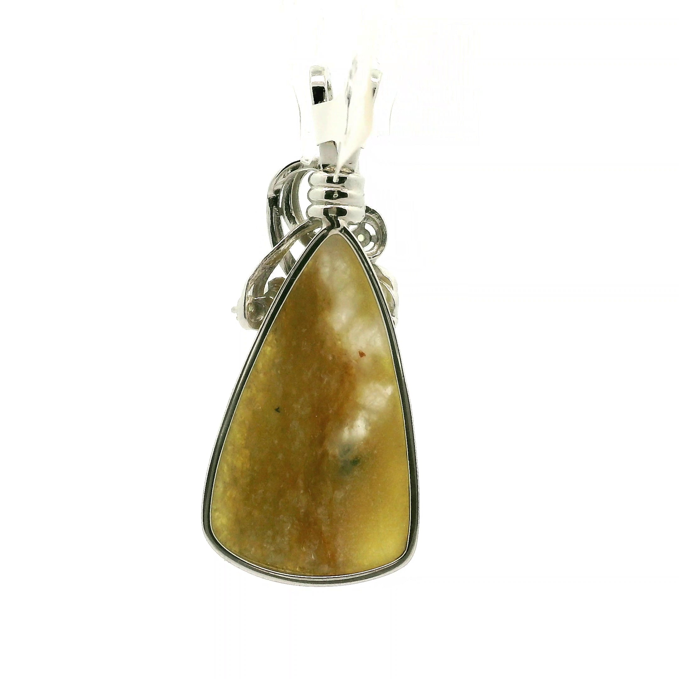 Tranquil Euphoralite & Peridot Pendant 925 Silver for Harmony and Tranquility