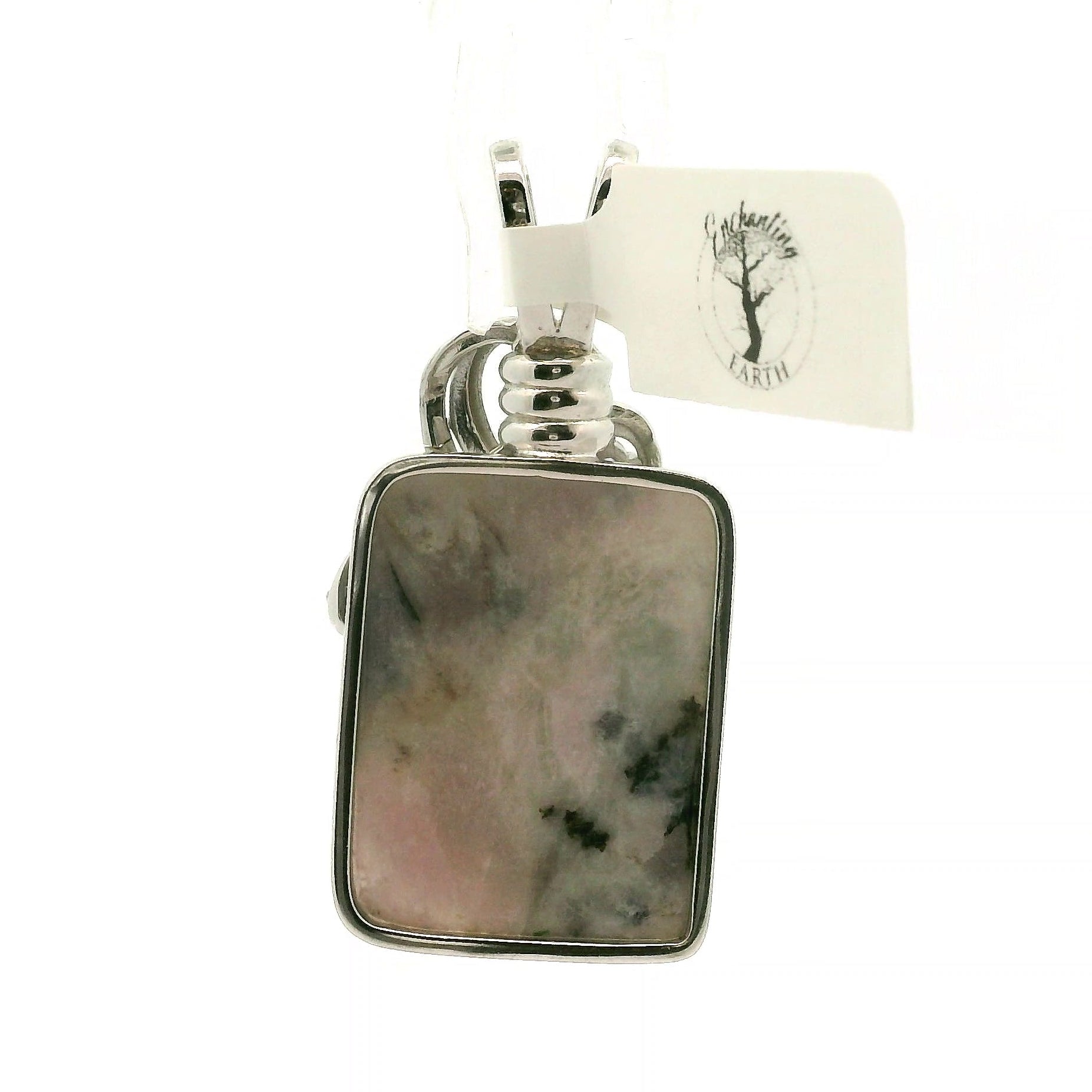 Electric Euphoralite & Amethyst Pendant 925 Silver for Protection, Love, Stress Relief and Mental Clarity