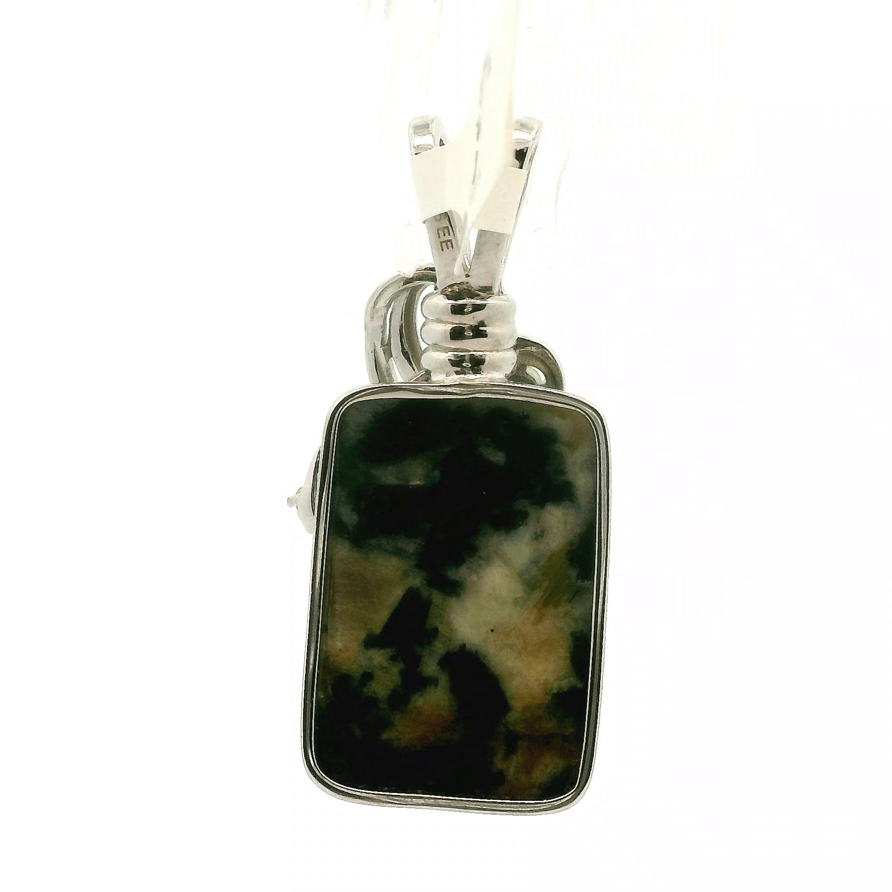 Ascension Euphoralite & Peridot Pendant 925 Silver for Connection with Higher Realms