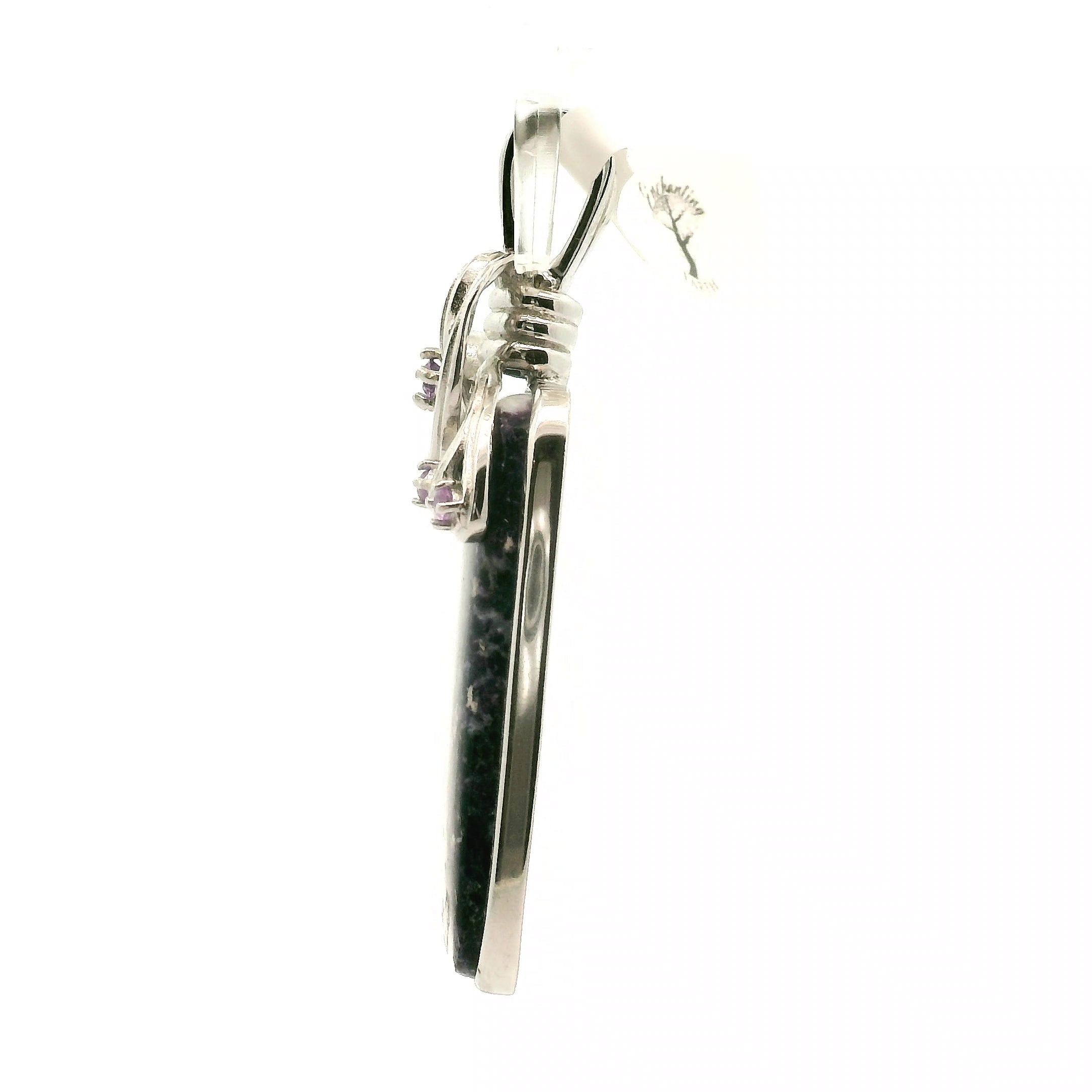 Storm Euphoralite & Amethyst Pendant 925 Silver for Strong Support and Relief for Any Situation