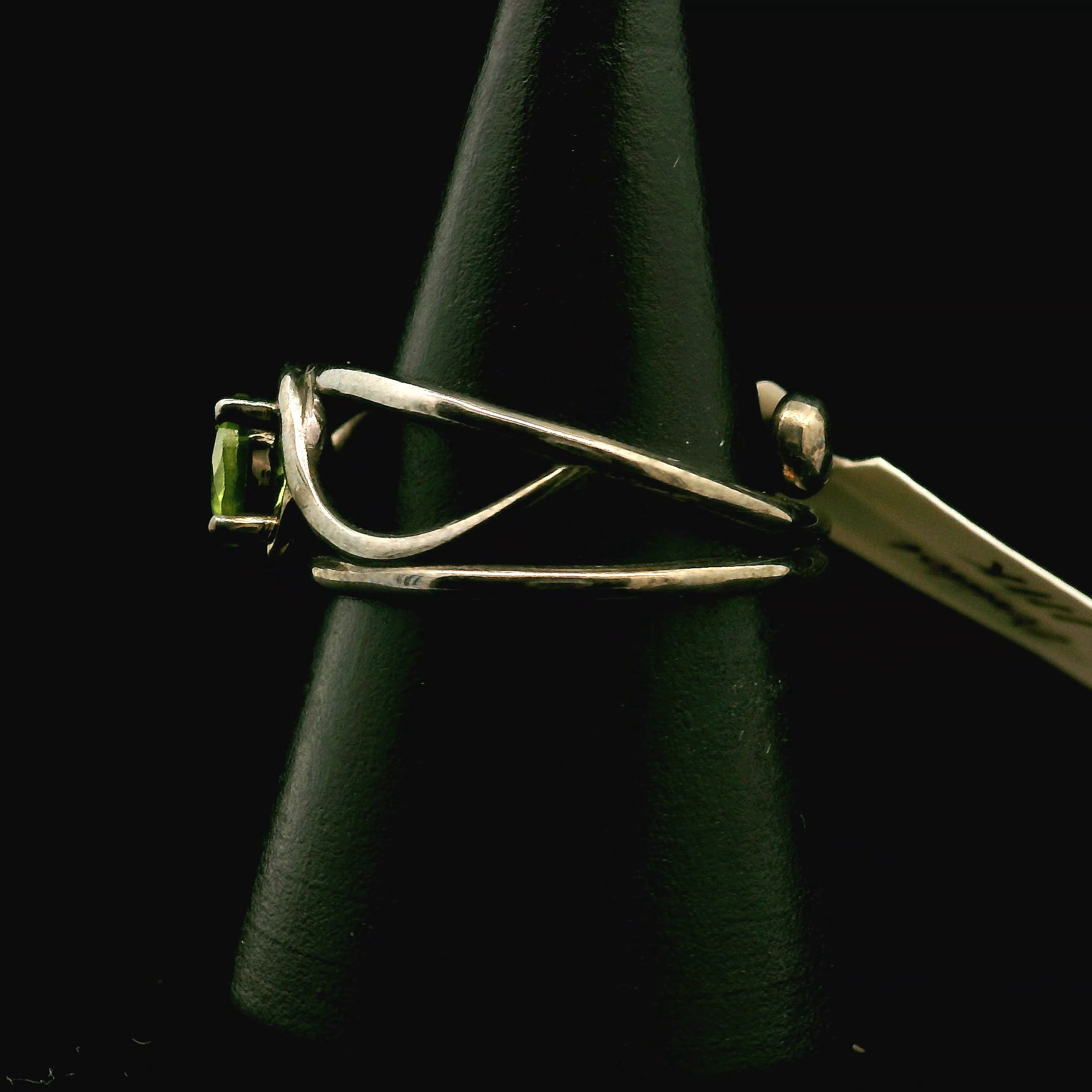 Peridot Midi Cuff Ring .925 Silver for Luck, Prosperity and Protection