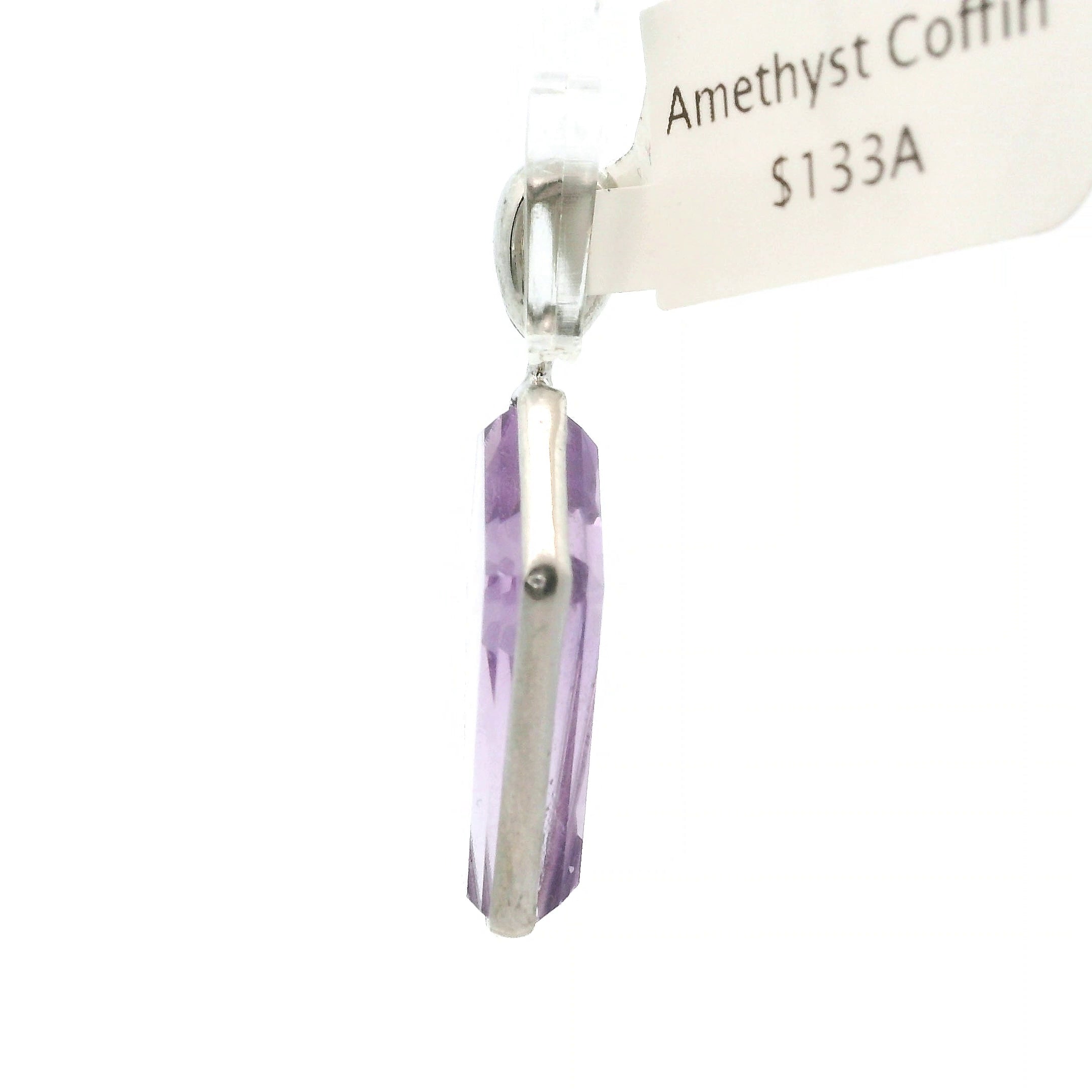 Coffin with Engraved Cross Pendant in .925 Silver Transformation and Rebirth