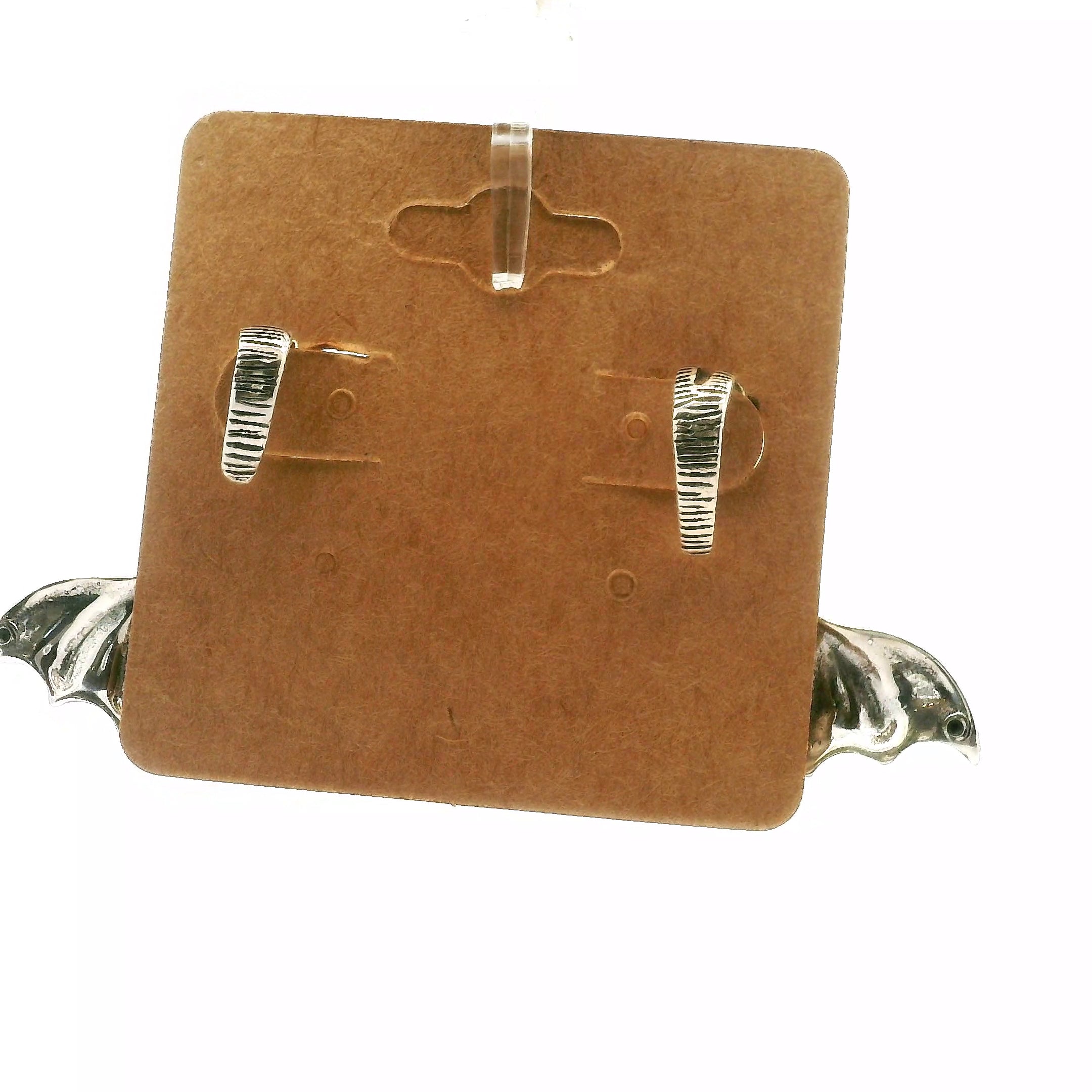 Gothic Bat Earrings in .925 Silver Good Fortune and Rebirth