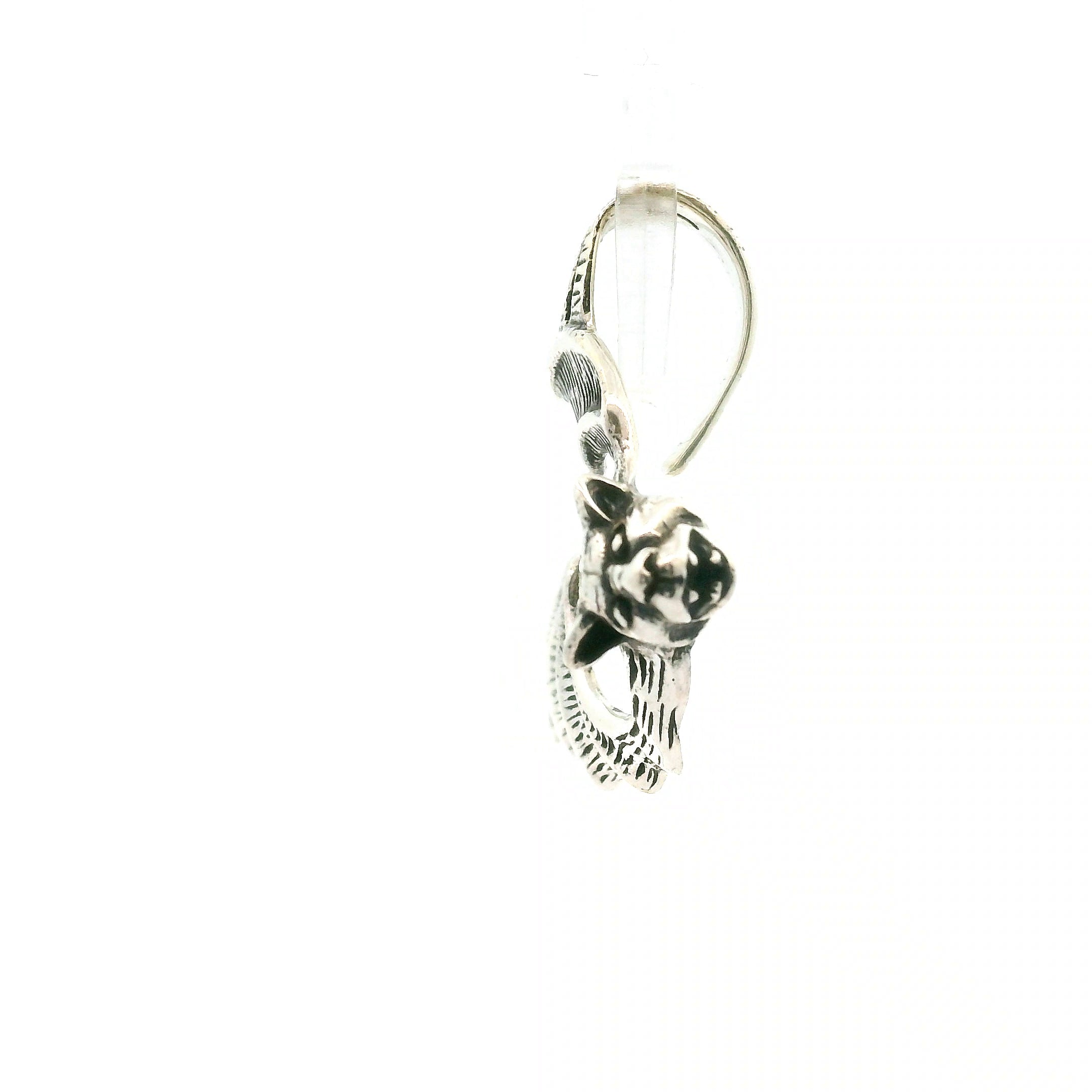Gothic Bat Earrings in .925 Silver Good Fortune and Rebirth