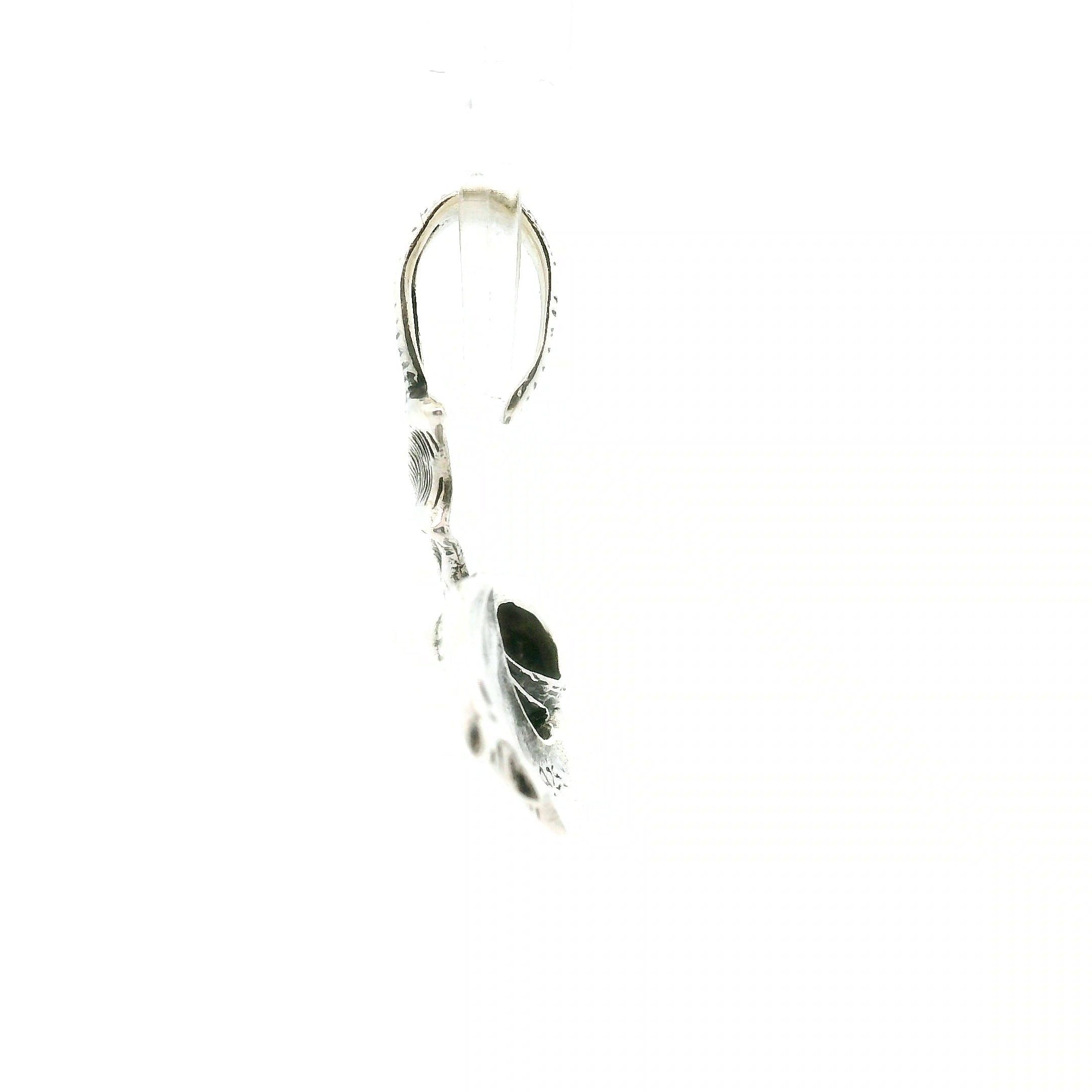 Gothic Bat Earrings in .925 Silver Good Fortune and Rebirth