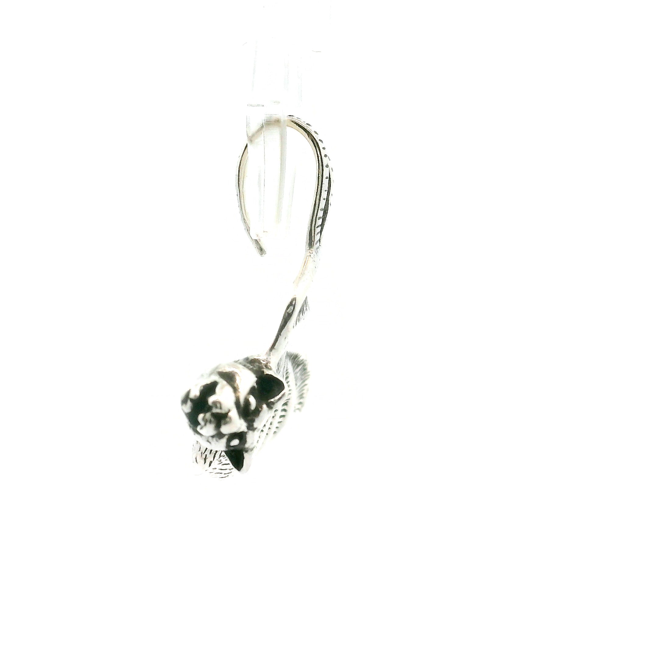 Gothic Bat Earrings in .925 Silver Good Fortune and Rebirth