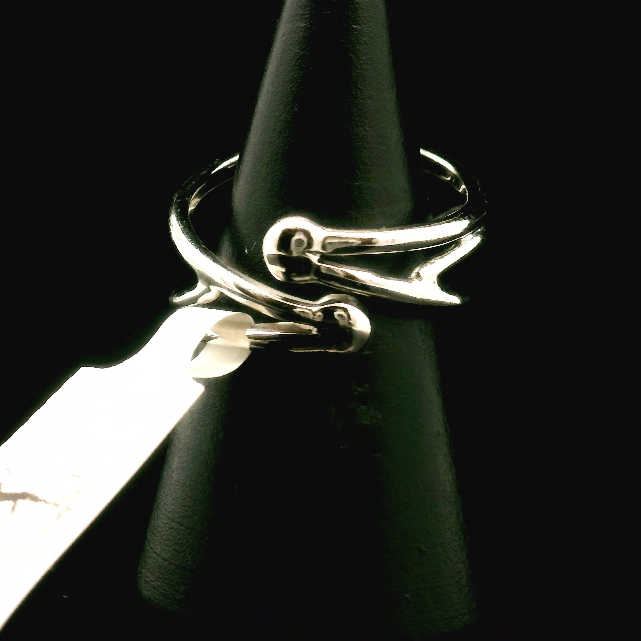 Zebra Agate Faceted Cuff Ring 925 Silver for Balance, Clearing Blockages and Releasing Negativity