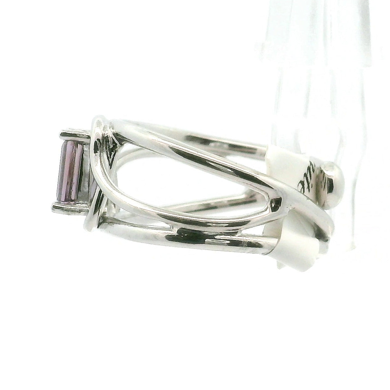 Pink Tanzanite Midi Ring .925 Silver  for Harmony and Elevating your Consciousness