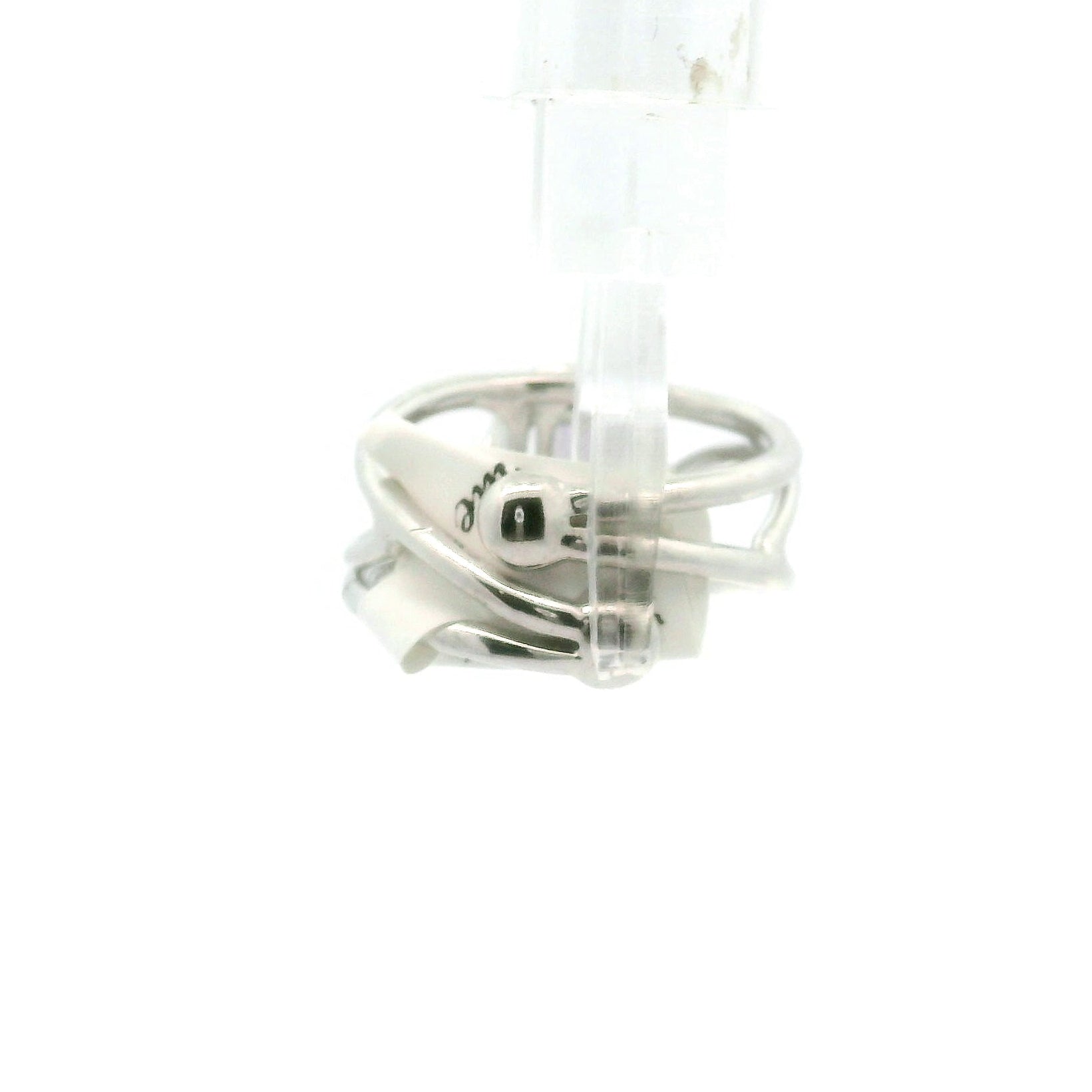 Pink Tanzanite Midi Ring .925 Silver  for Harmony and Elevating your Consciousness