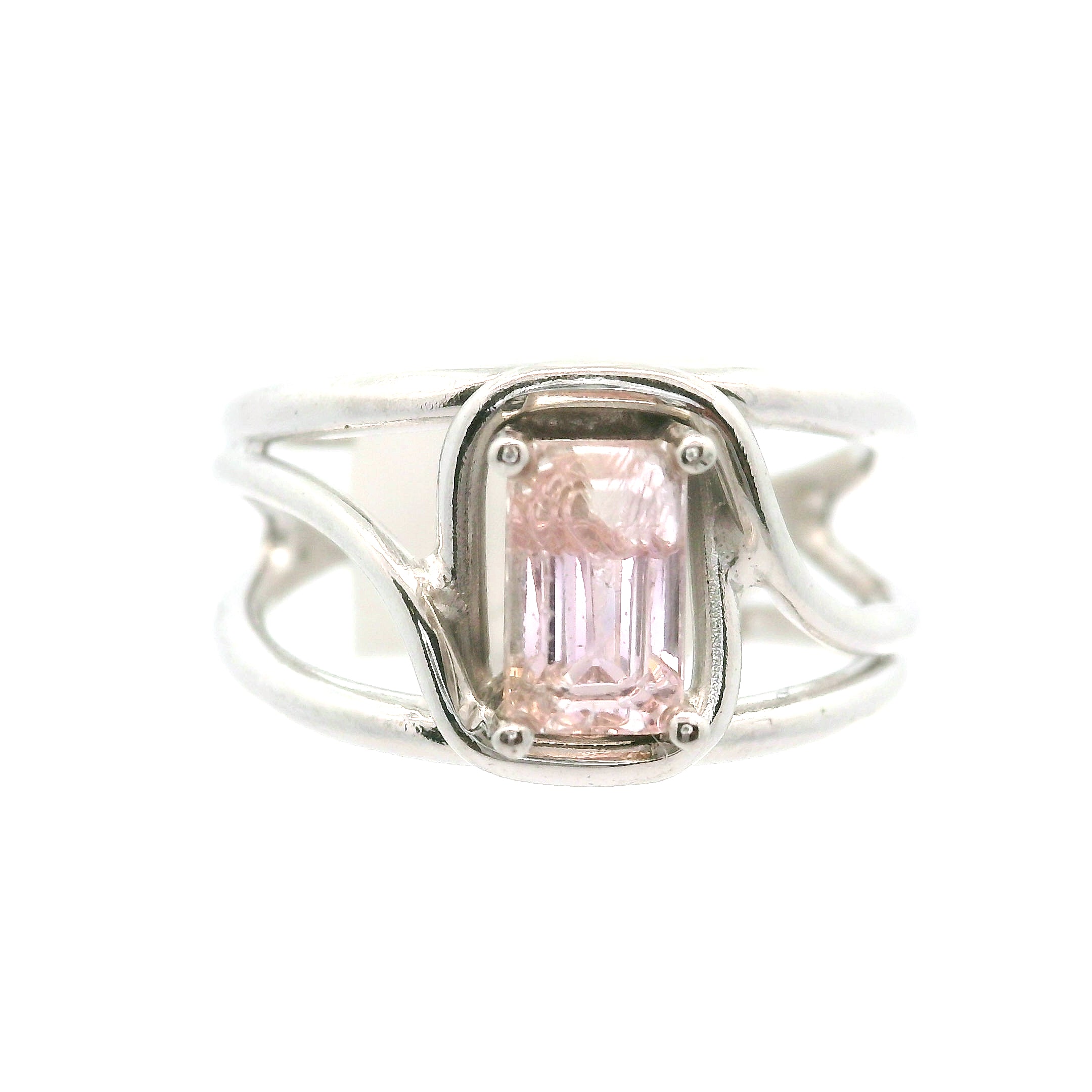 Pink Tanzanite Midi Ring .925 Silver  for Harmony and Elevating your Consciousness