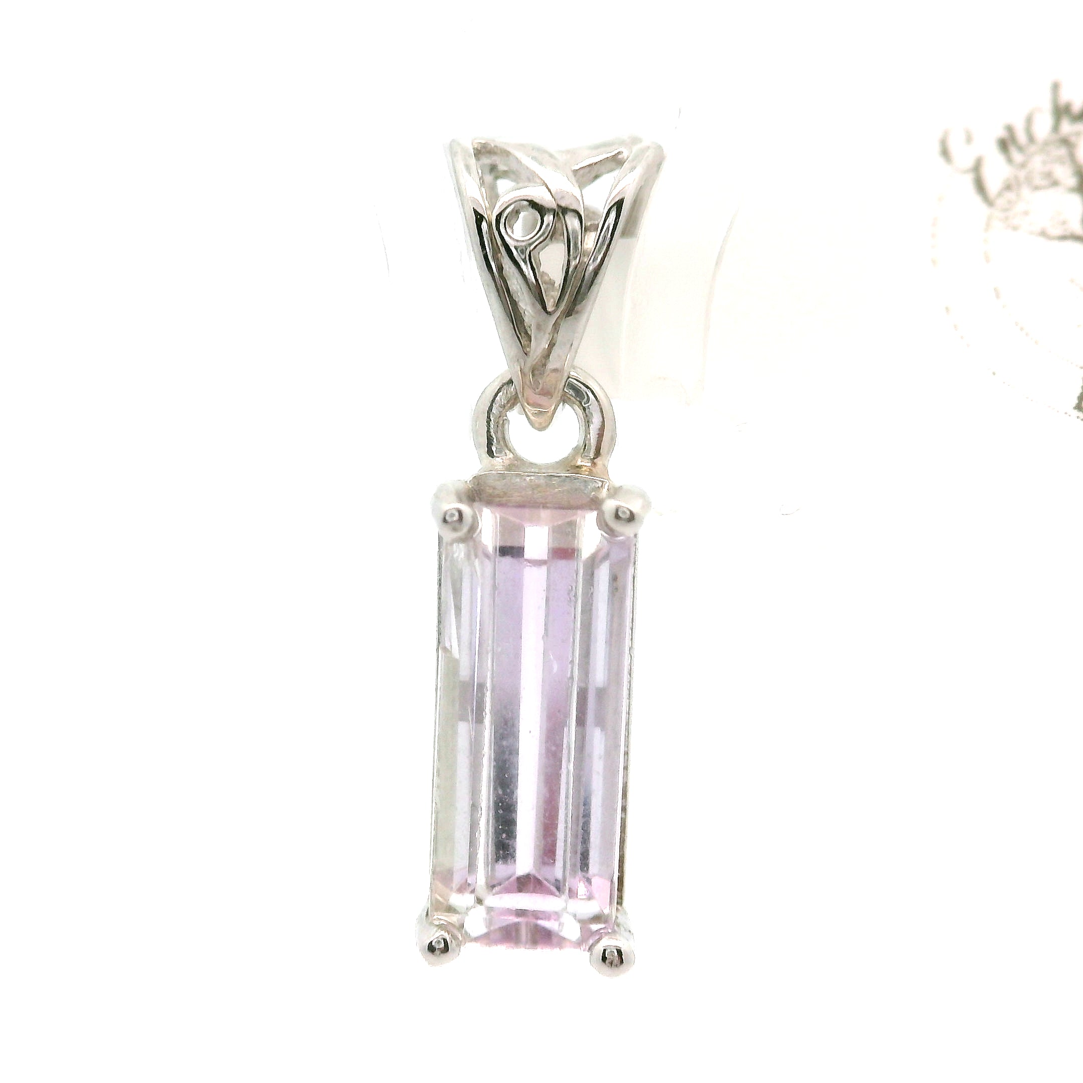 Pink Tanzanite Pendant .925 Silver  for Harmony and Elevating your Consciousness