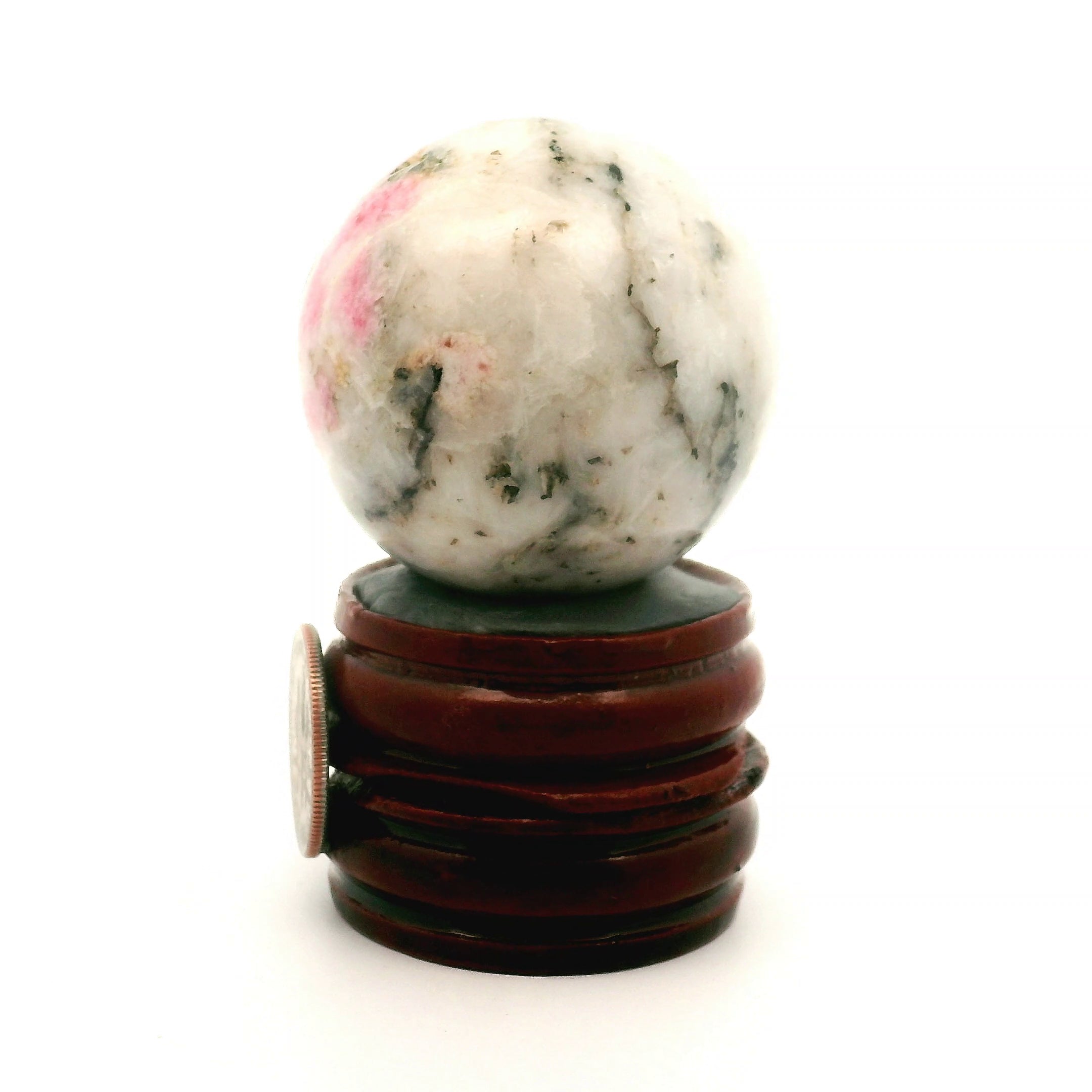 Tugtupite Sphere for Joy, Manifestation, Romance, Relationship Healing and Good Luck