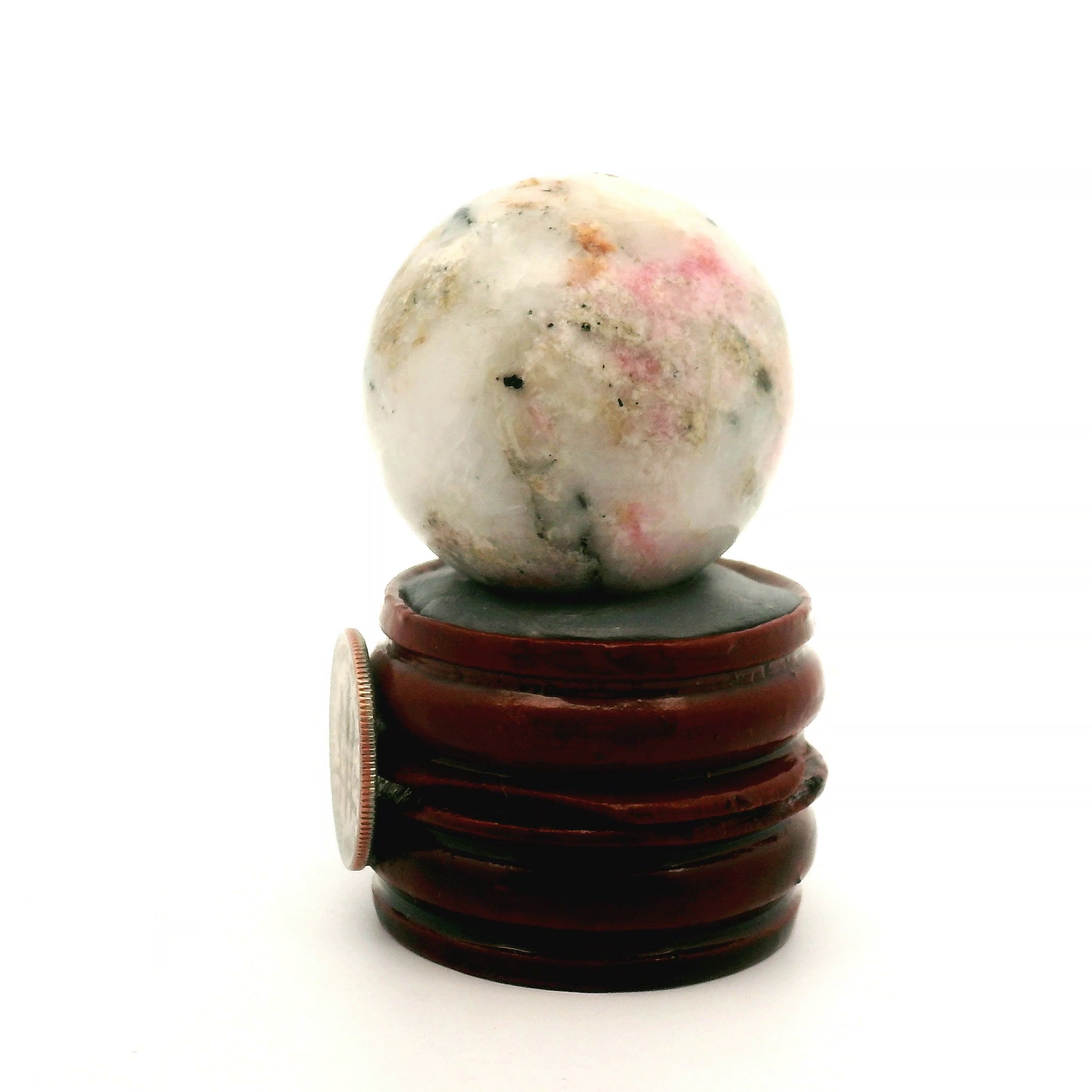 Tugtupite Sphere for Joy, Manifestation, Romance, Relationship Healing and Good Luck