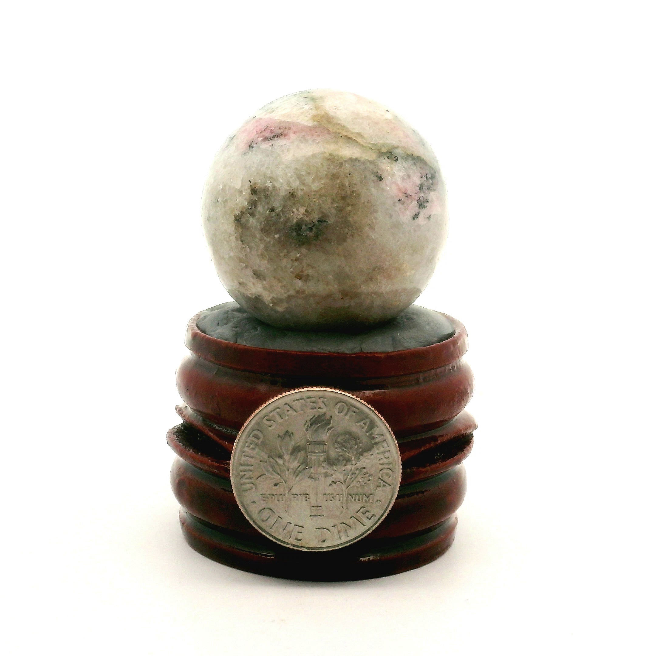 Tugtupite Sphere for Joy, Manifestation, Romance, Relationship Healing and Good Luck