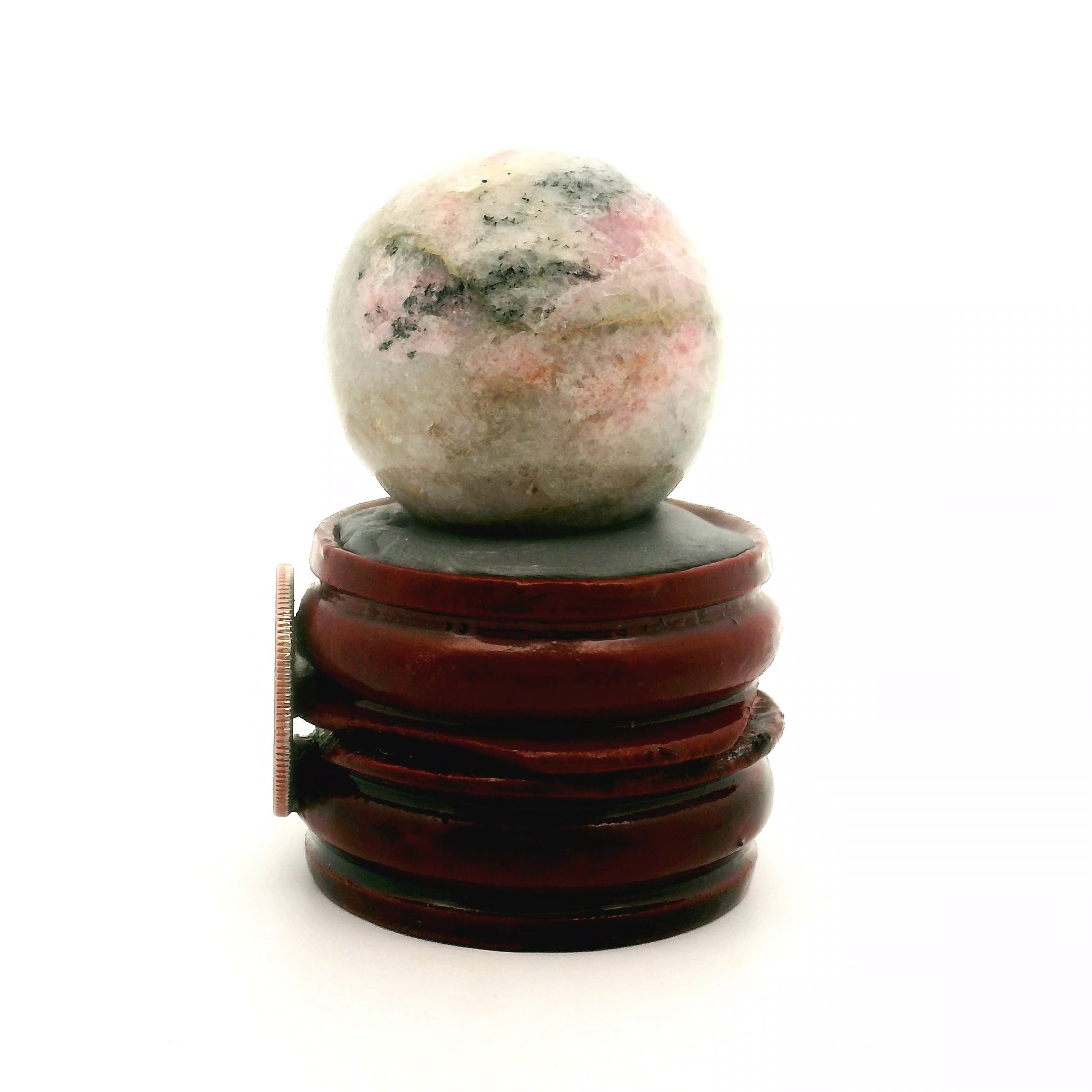 Tugtupite Sphere for Joy, Manifestation, Romance, Relationship Healing and Good Luck