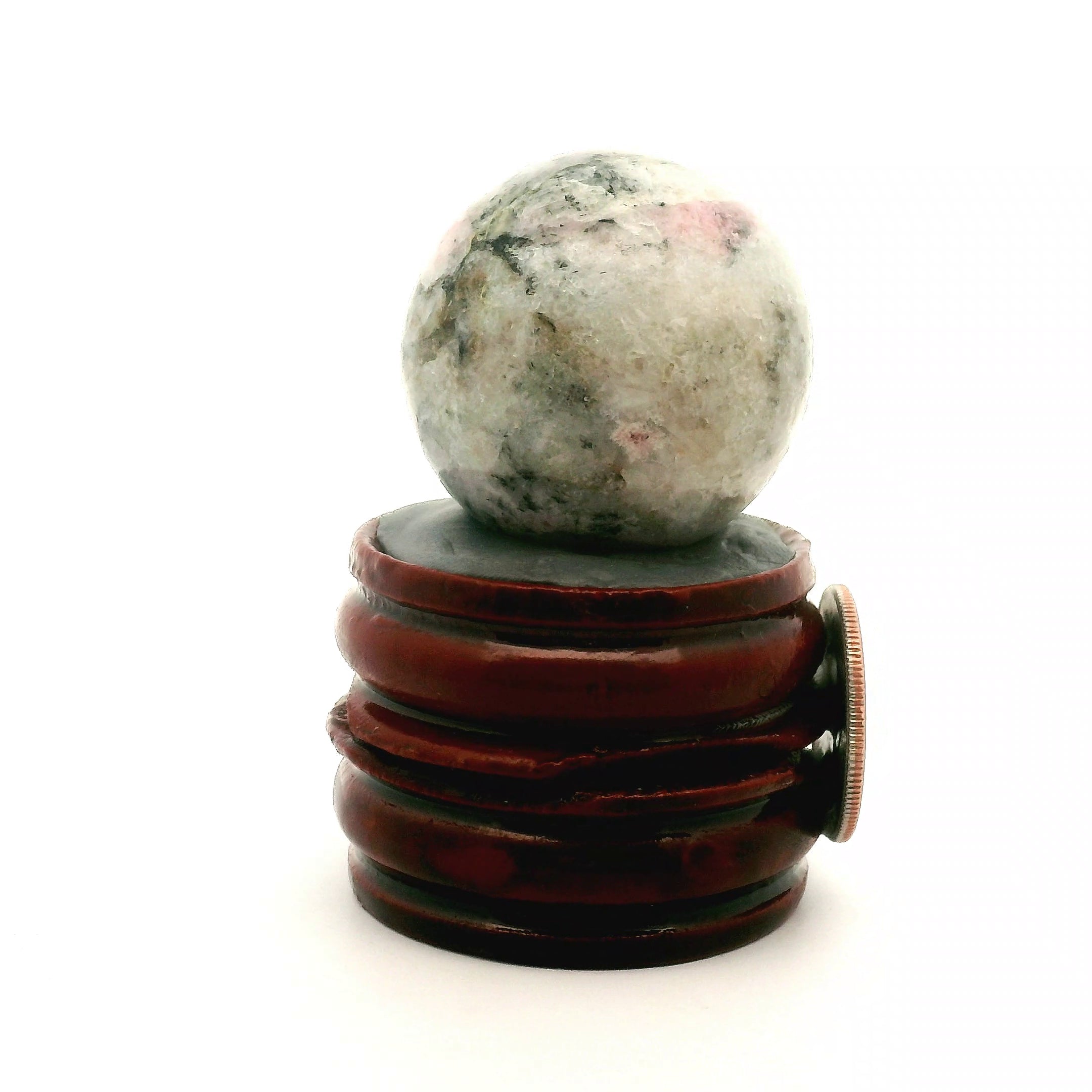 Tugtupite Sphere for Joy, Manifestation, Romance, Relationship Healing and Good Luck