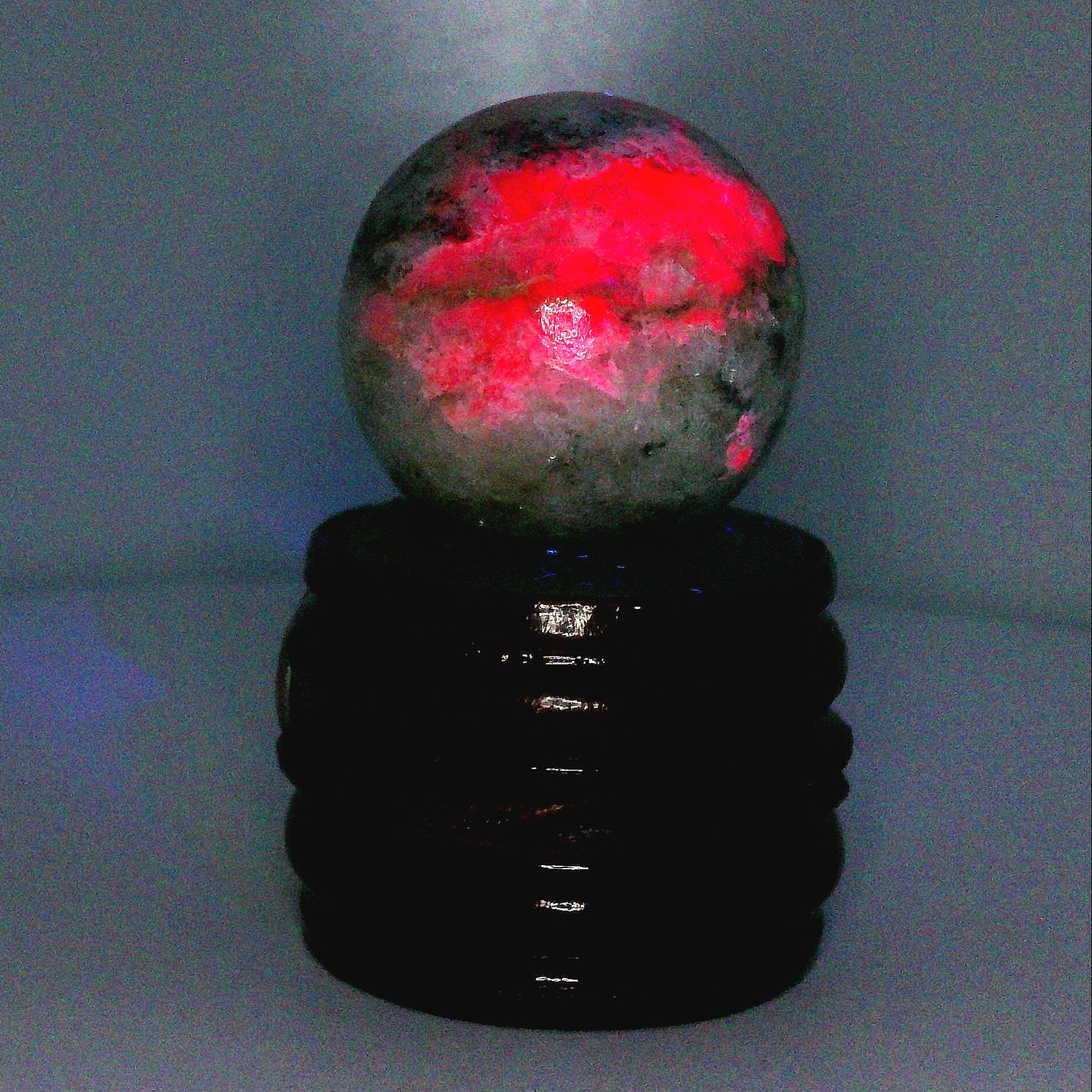 Tugtupite Sphere for Joy, Manifestation, Romance, Relationship Healing and Good Luck