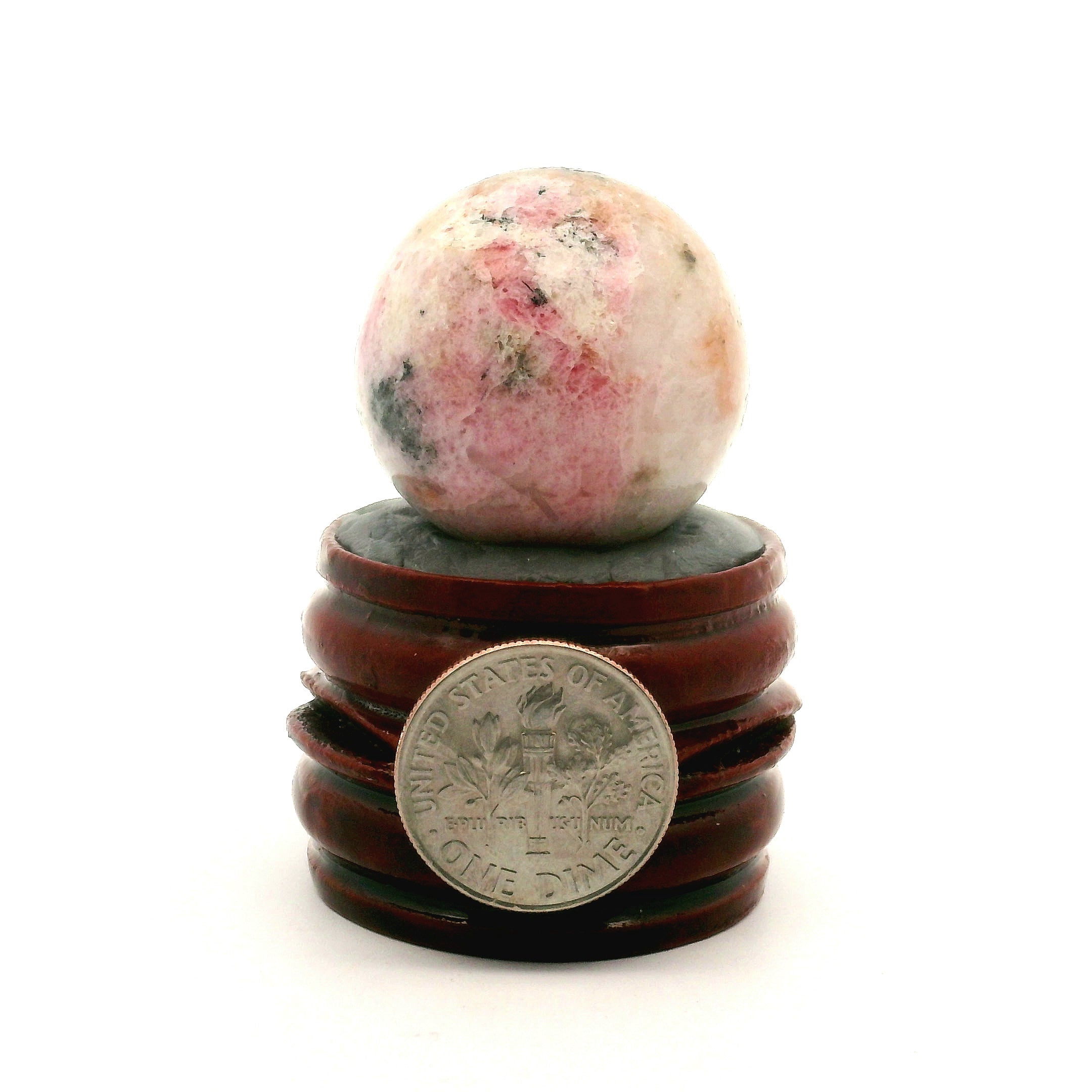 Tugtupite Sphere for Joy, Manifestation, Romance, Relationship Healing and Good Luck