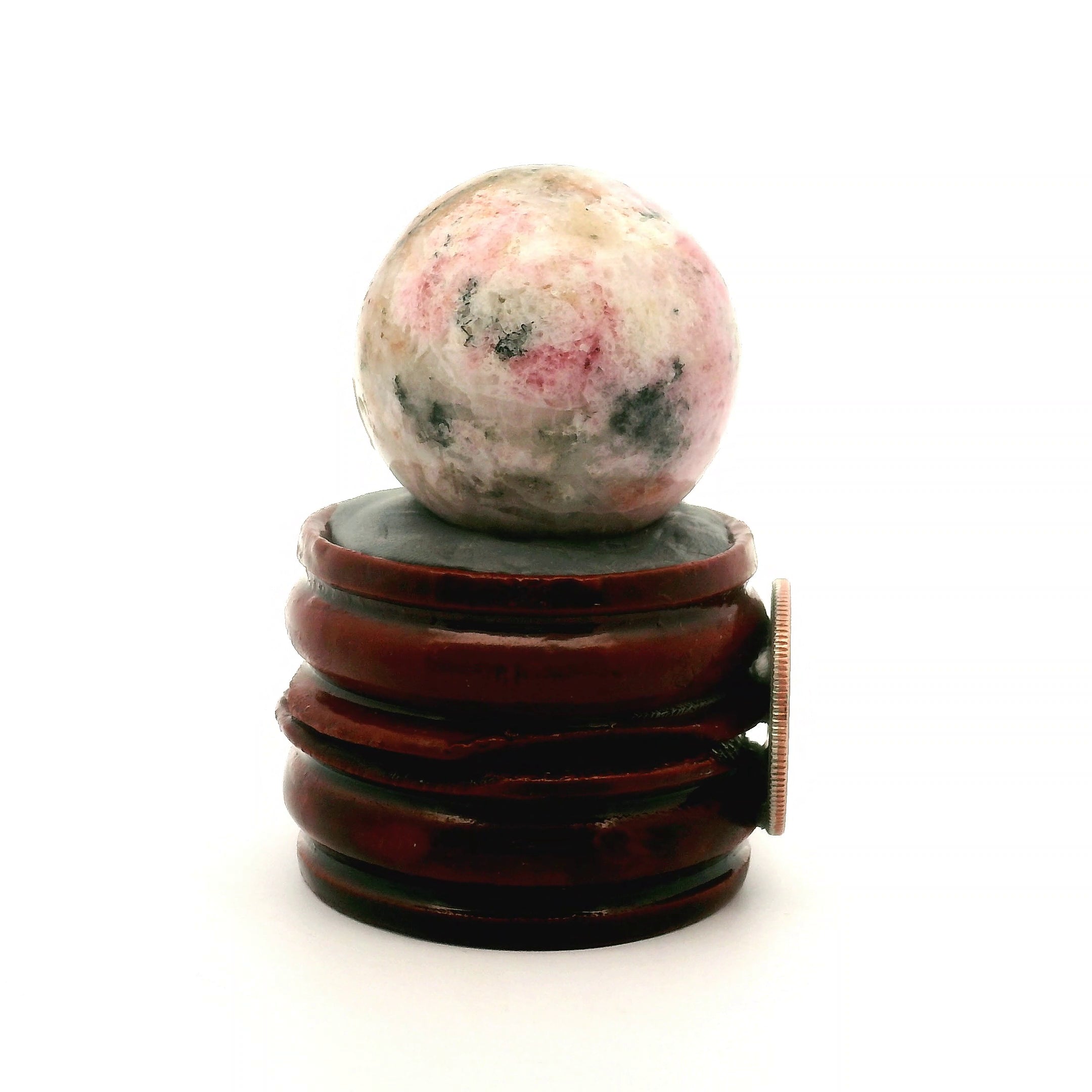 Tugtupite Sphere for Joy, Manifestation, Romance, Relationship Healing and Good Luck