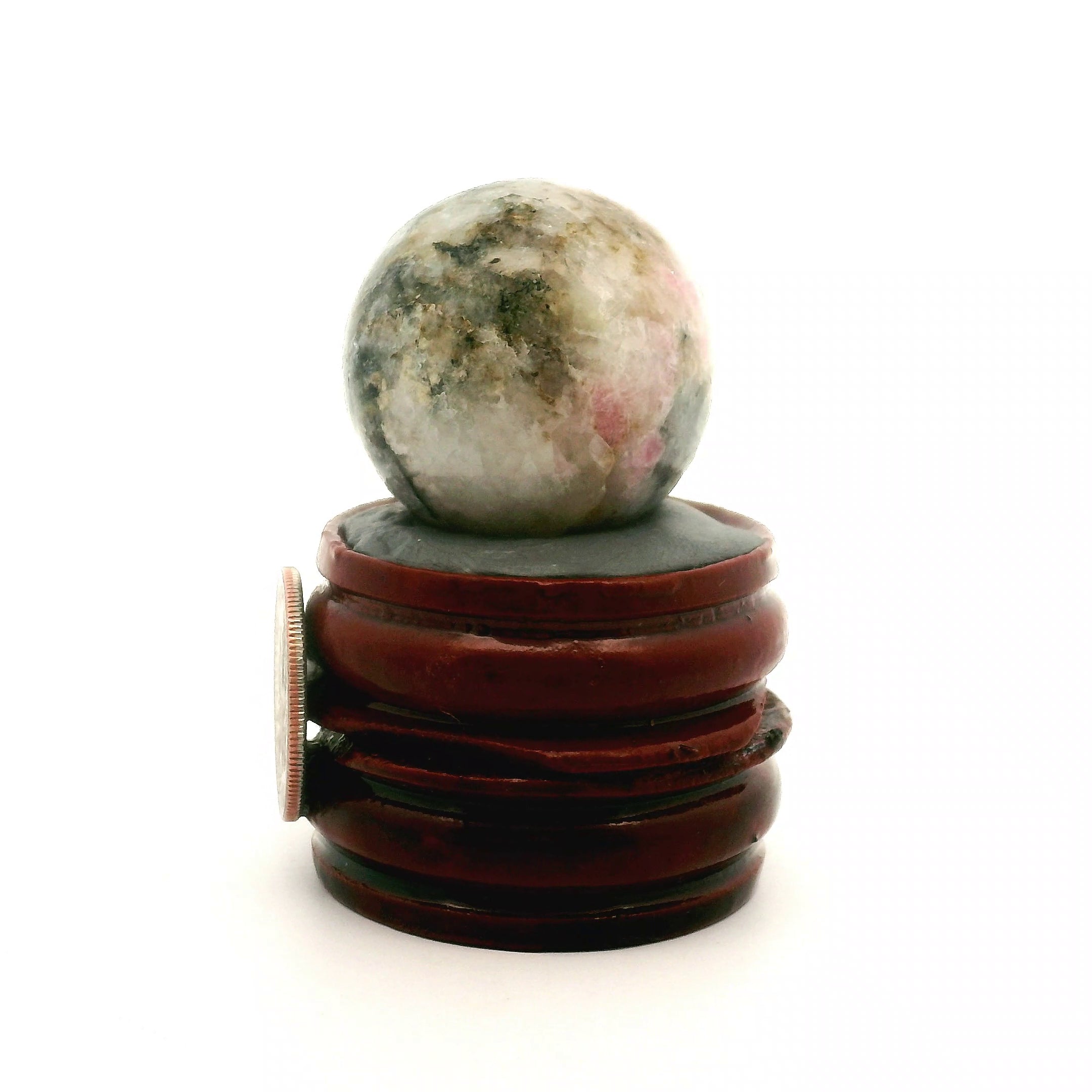 Tugtupite Sphere for Joy, Manifestation, Romance, Relationship Healing and Good Luck
