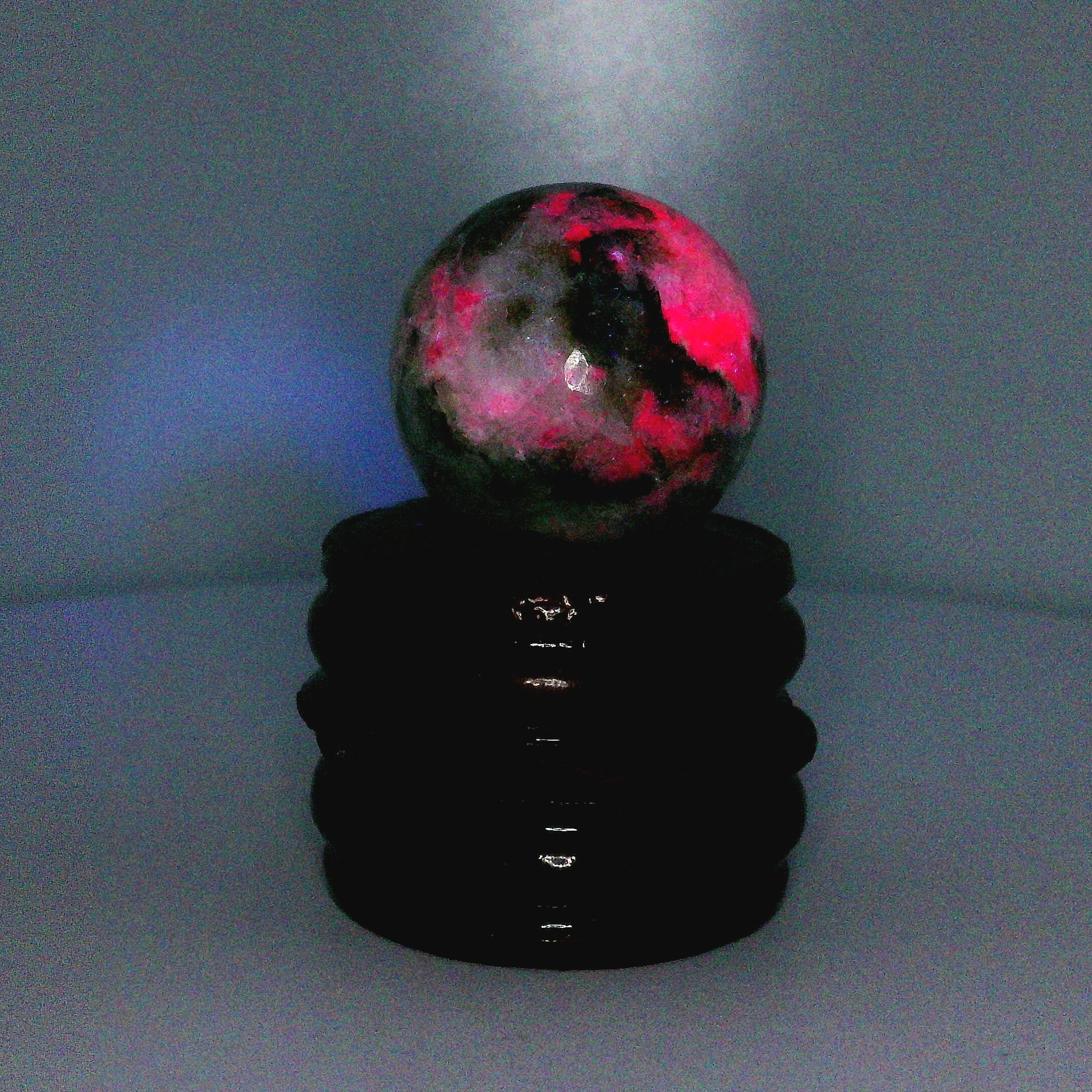 Tugtupite Sphere for Joy, Manifestation, Romance, Relationship Healing and Good Luck