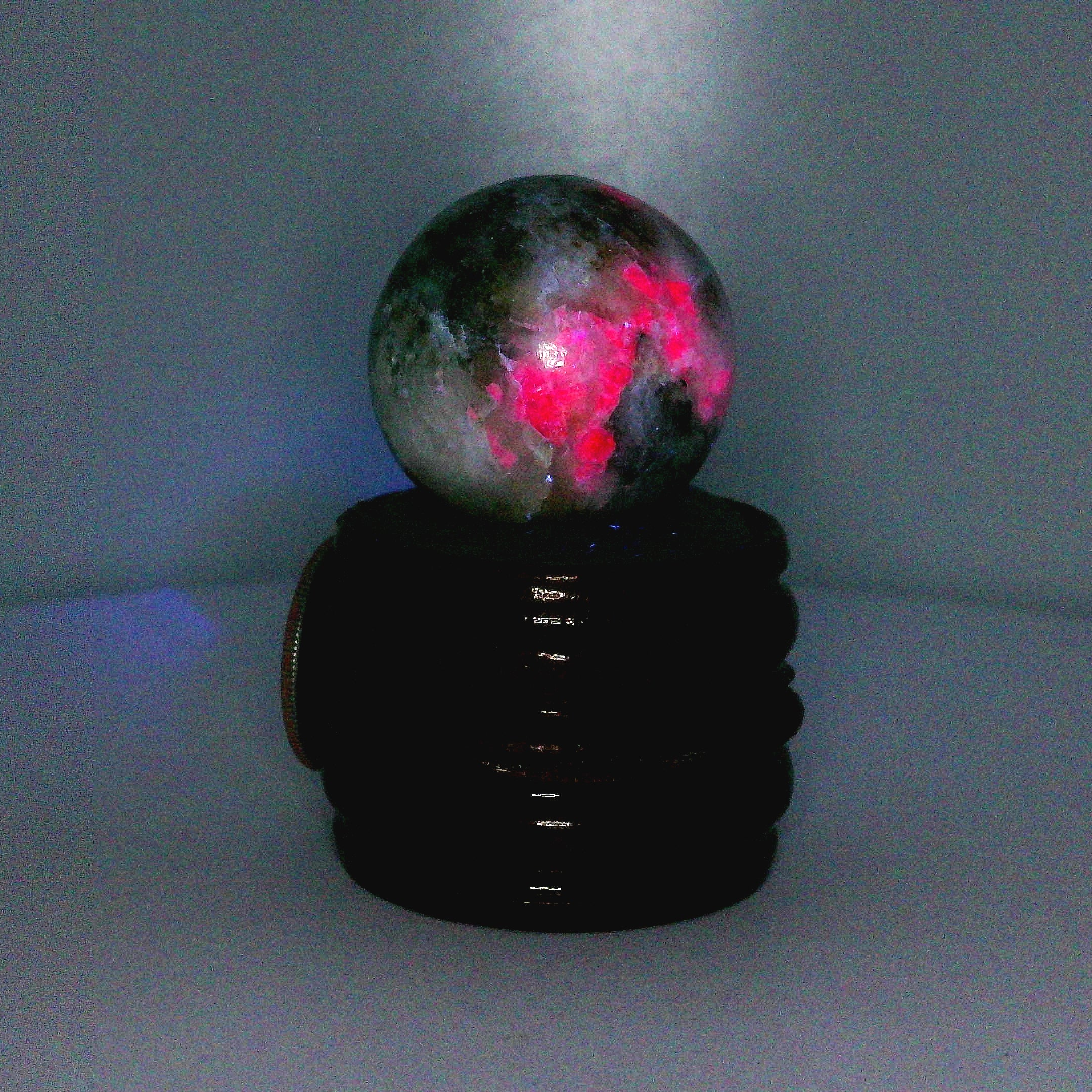 Tugtupite Sphere for Joy, Manifestation, Romance, Relationship Healing and Good Luck