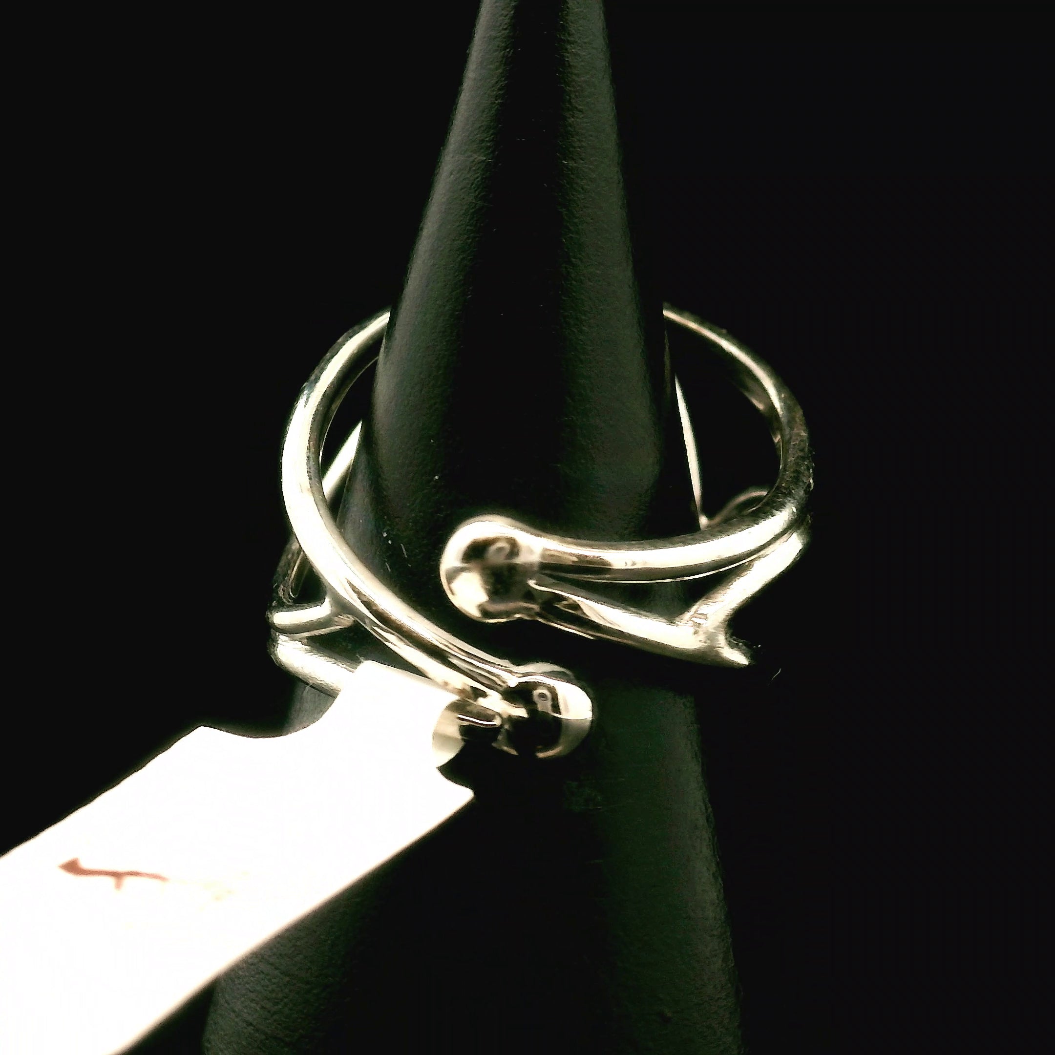 Kimberlite Cuff Ring 925 Silver for Grounding, Transformation and Alignment with Soul Mission