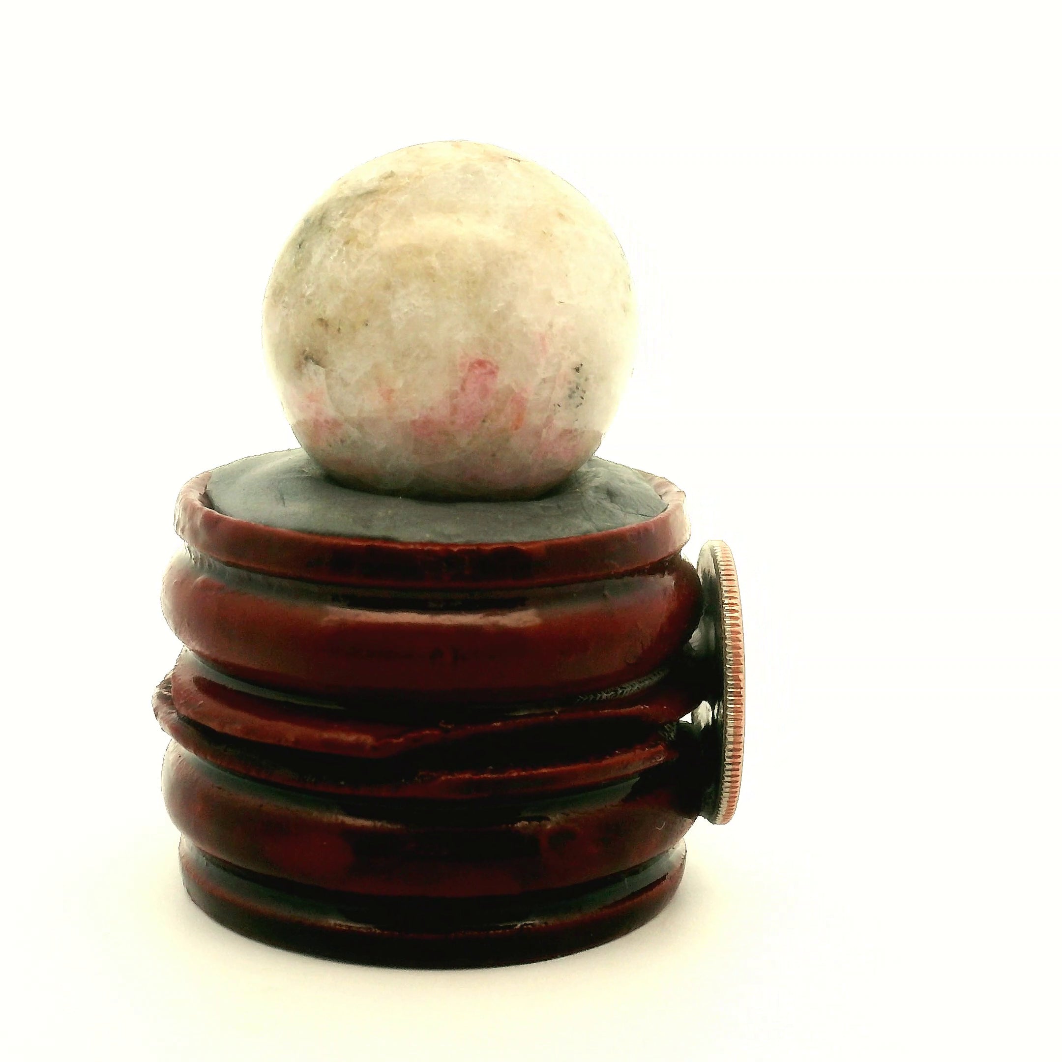 Tugtupite Sphere for Joy, Manifestation, Romance, Relationship Healing and Good Luck