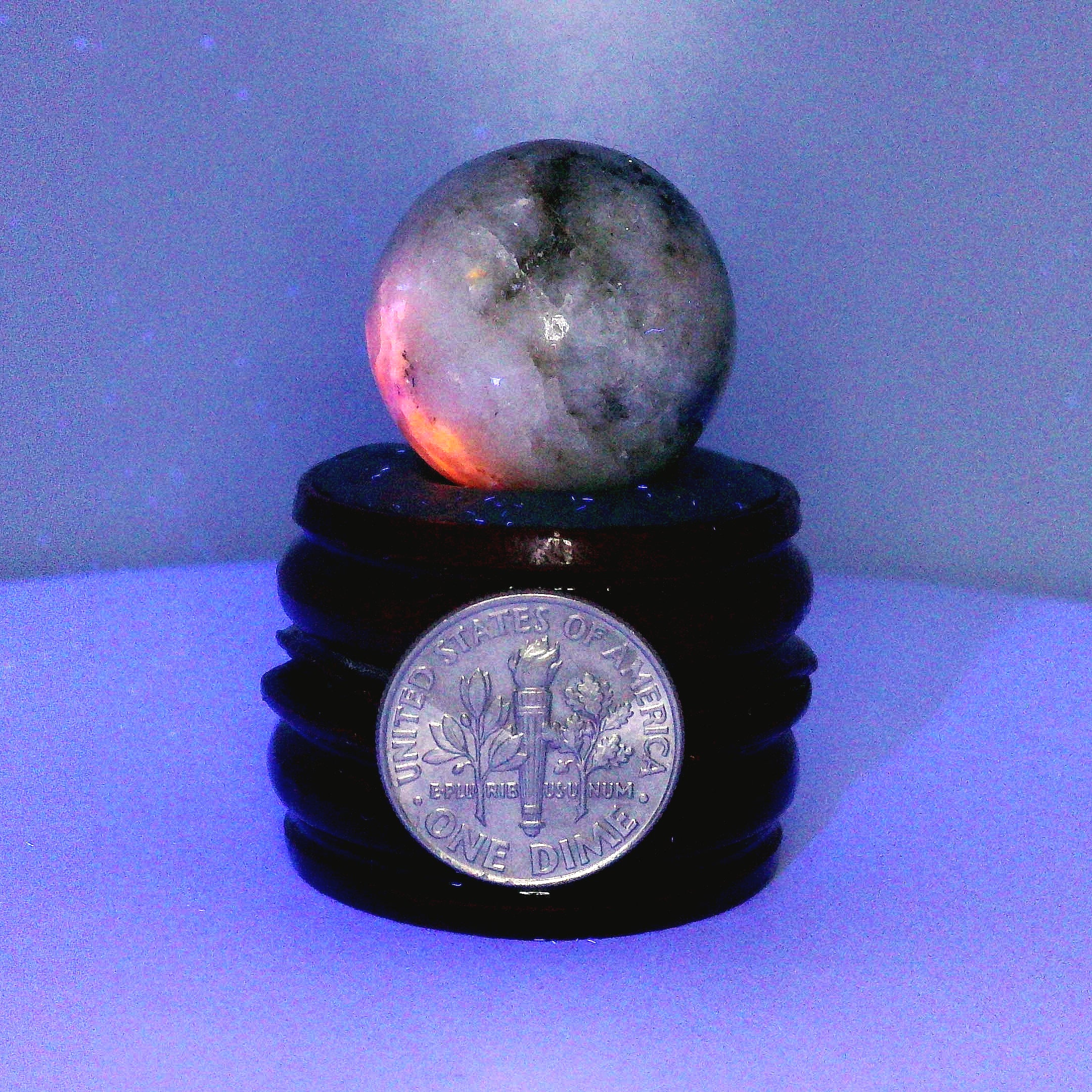 Tugtupite Sphere for Joy, Manifestation, Romance, Relationship Healing and Good Luck