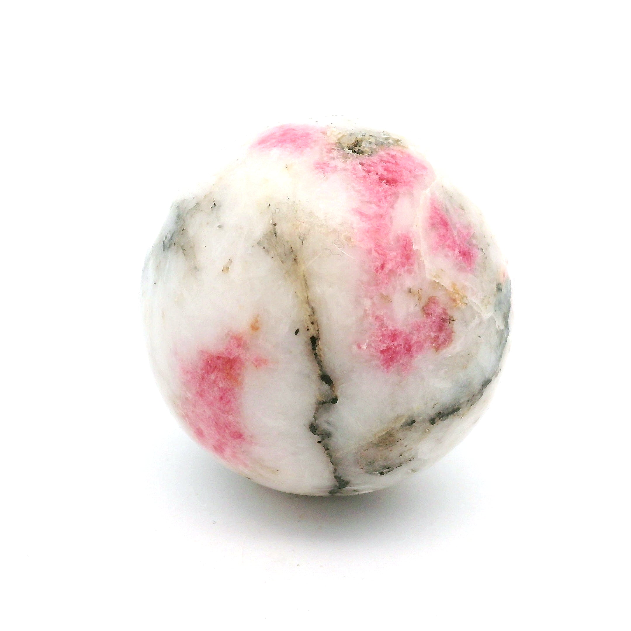 Tugtupite Sphere for Joy, Manifestation, Romance, Relationship Healing and Good Luck