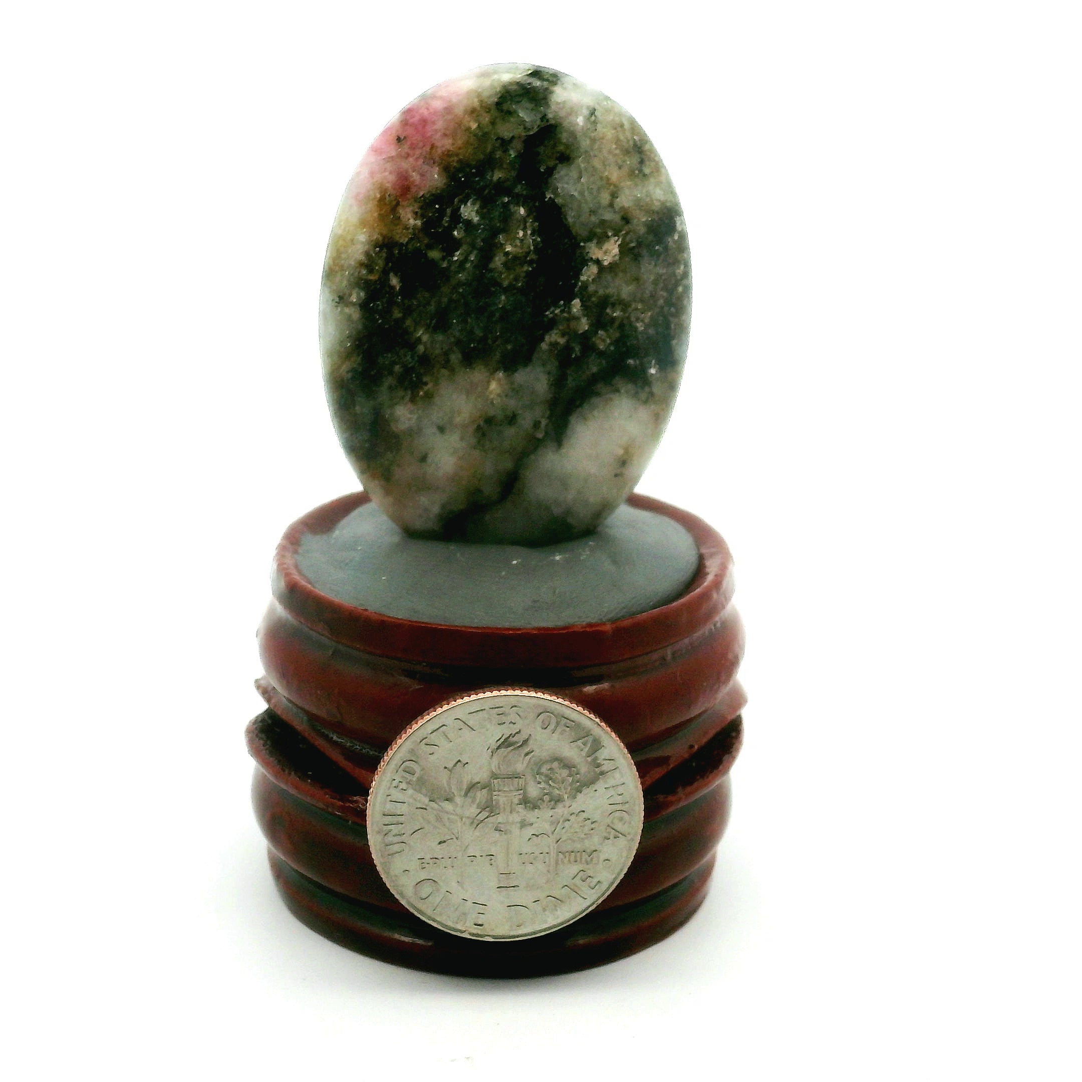 Tugtupite Palm Stone for Joy, Manifestation, Romance, Relationship Healing and Good Luck