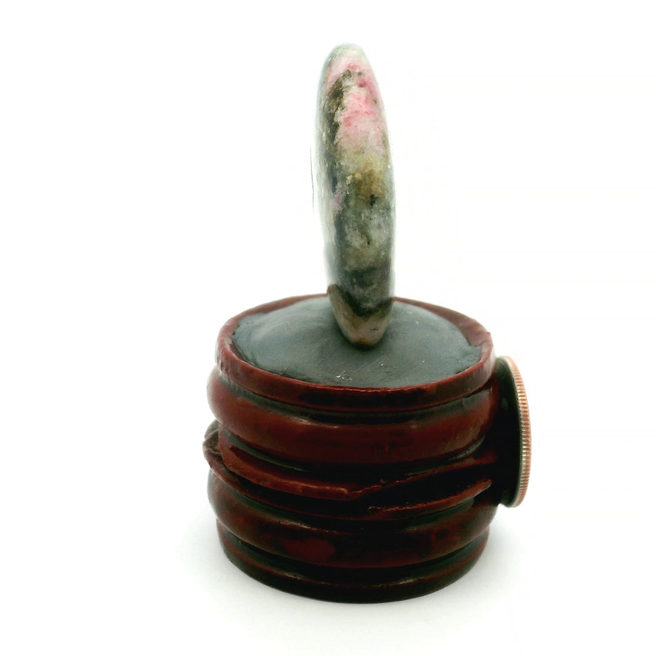 Tugtupite Palm Stone for Joy, Manifestation, Romance, Relationship Healing and Good Luck