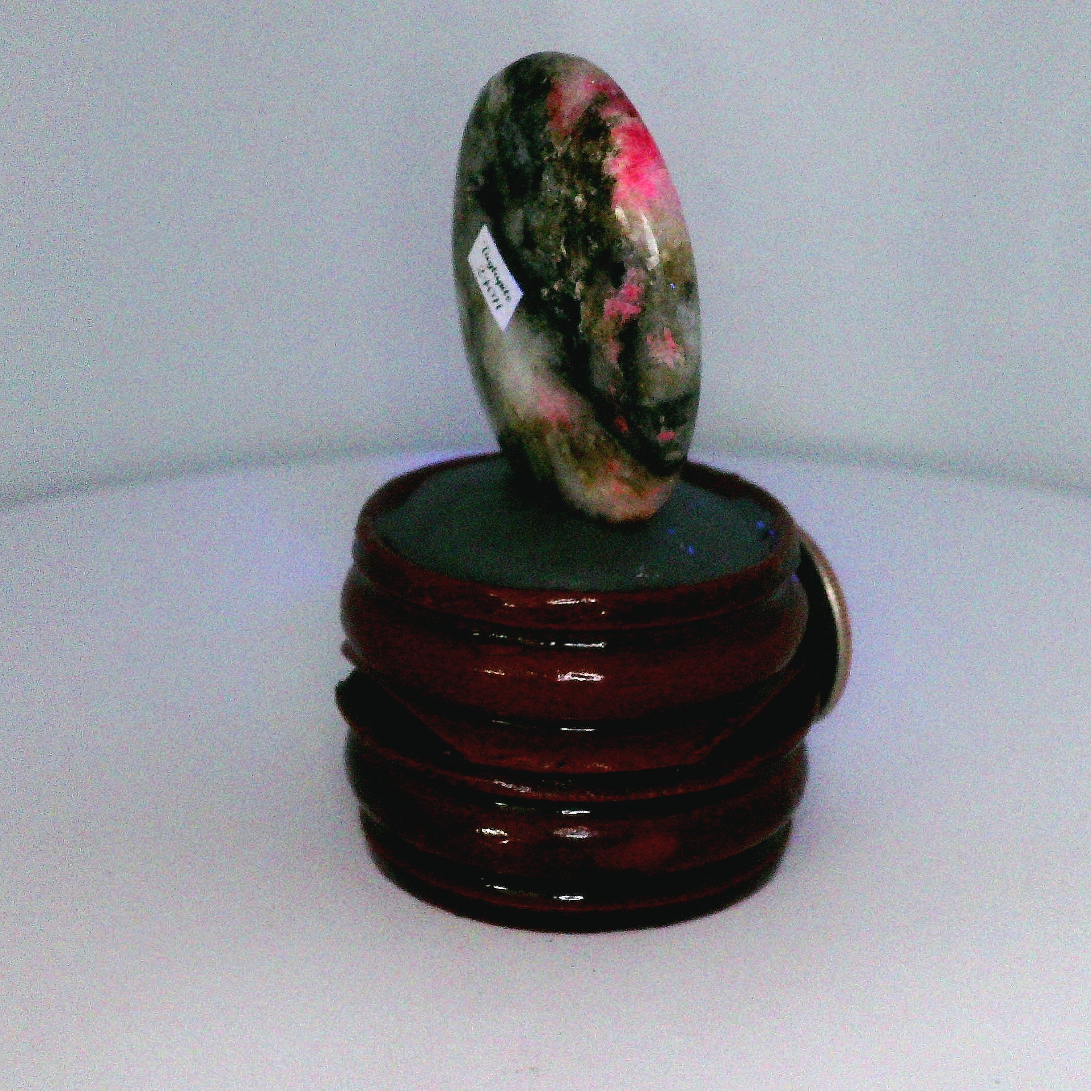 Tugtupite Palm Stone for Joy, Manifestation, Romance, Relationship Healing and Good Luck