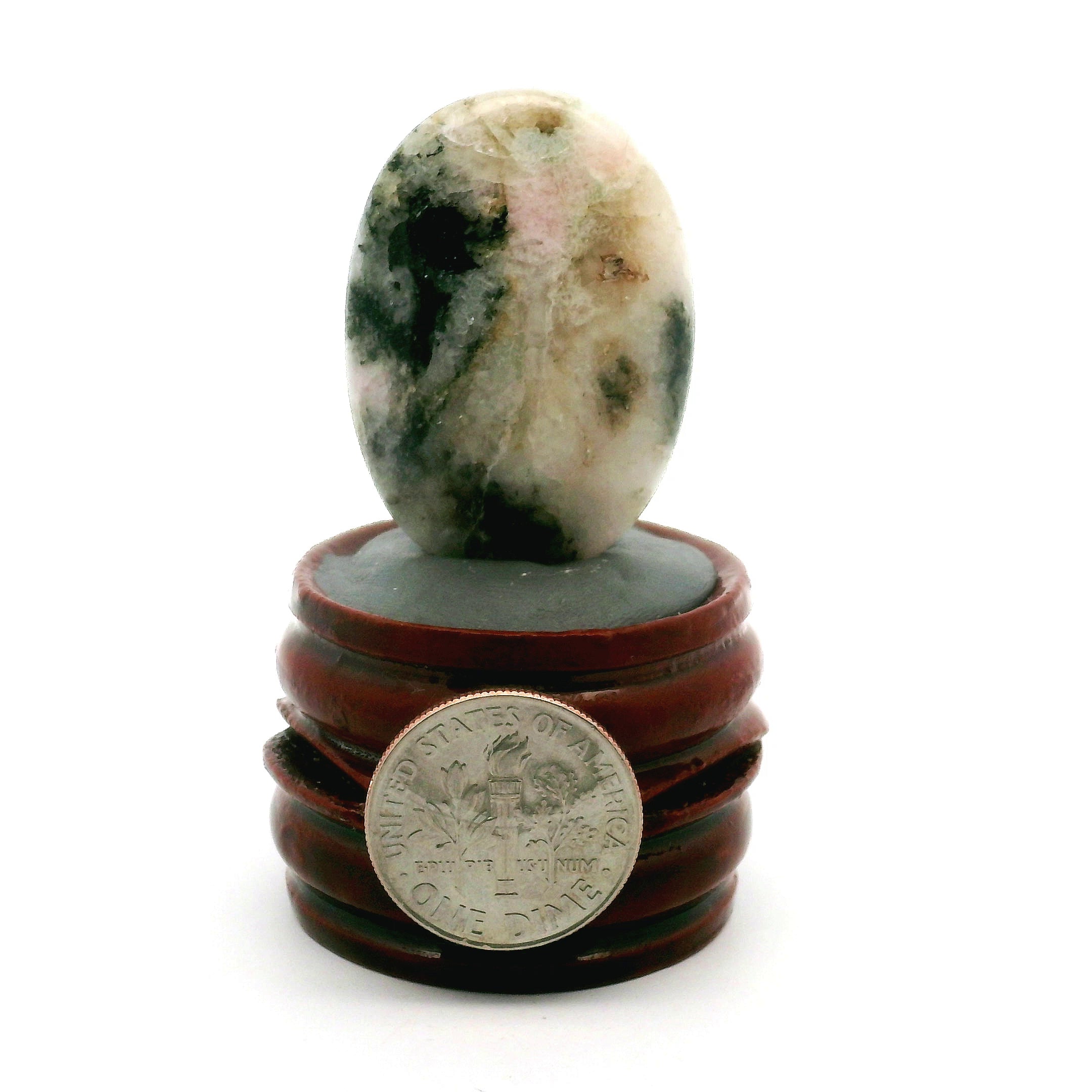 Tugtupite Palm Stone for Joy, Manifestation, Romance, Relationship Healing and Good Luck