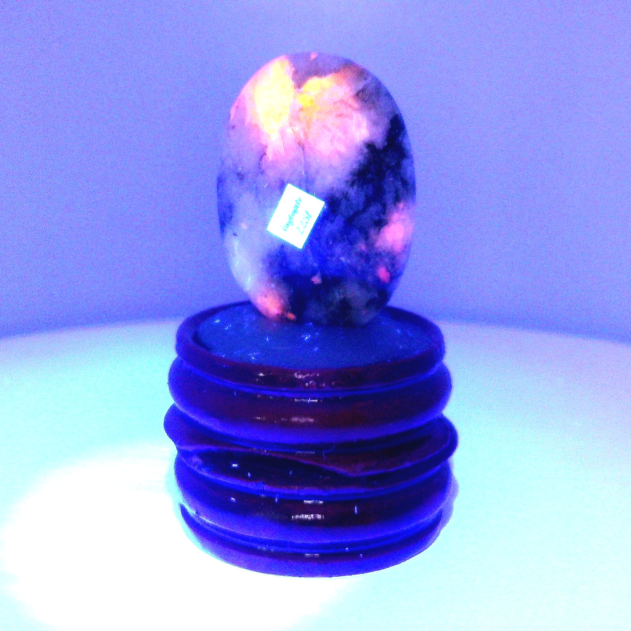 Tugtupite Palm Stone for Joy, Manifestation, Romance, Relationship Healing and Good Luck