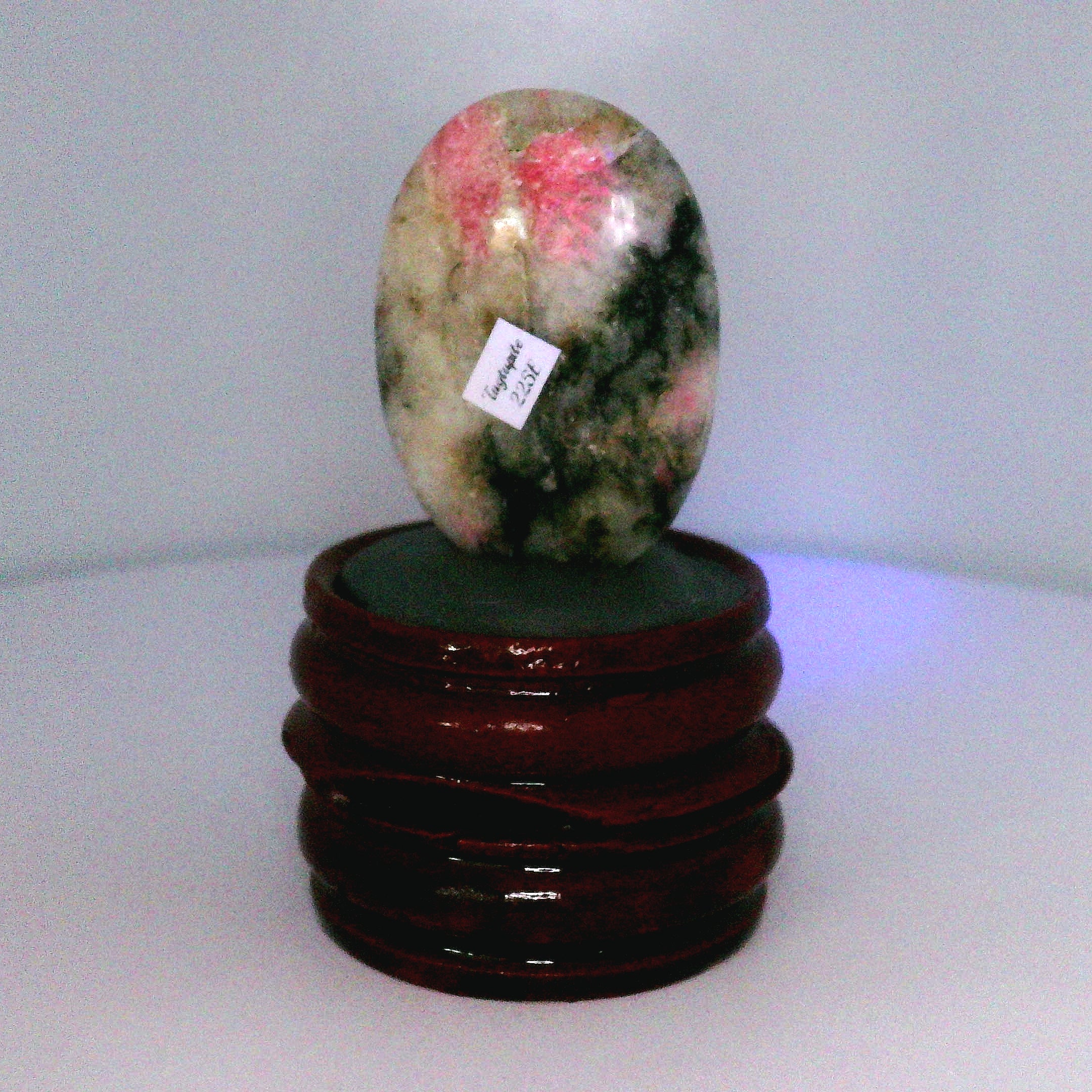 Tugtupite Palm Stone for Joy, Manifestation, Romance, Relationship Healing and Good Luck