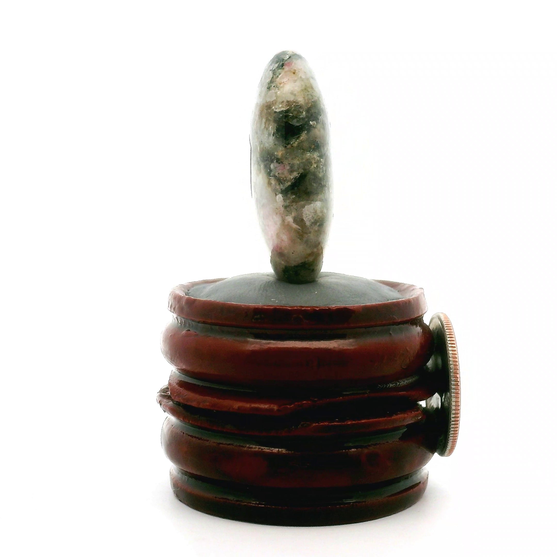 Tugtupite Palm Stone for Joy, Manifestation, Romance, Relationship Healing and Good Luck