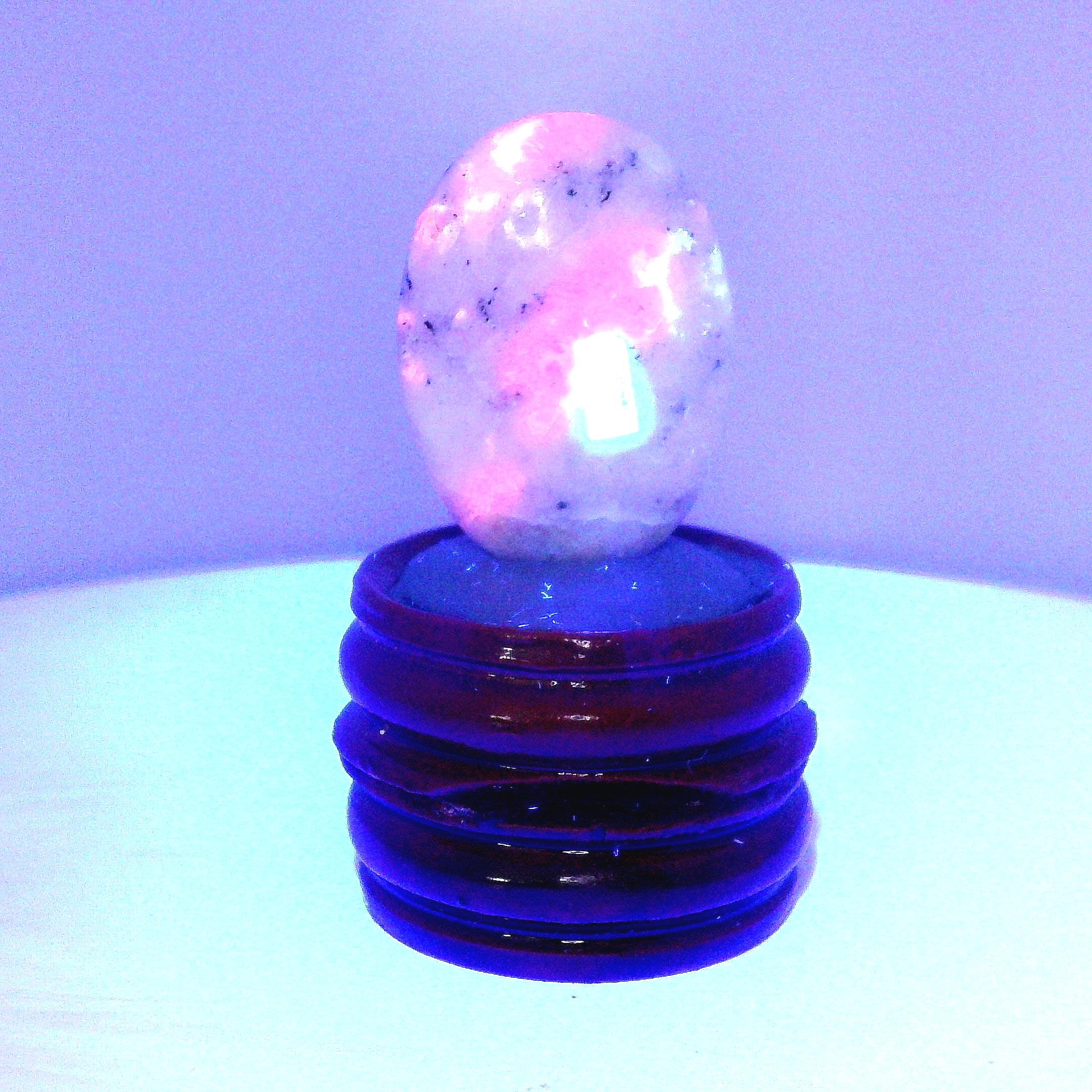 Tugtupite Palm Stone for Joy, Manifestation, Romance, Relationship Healing and Good Luck