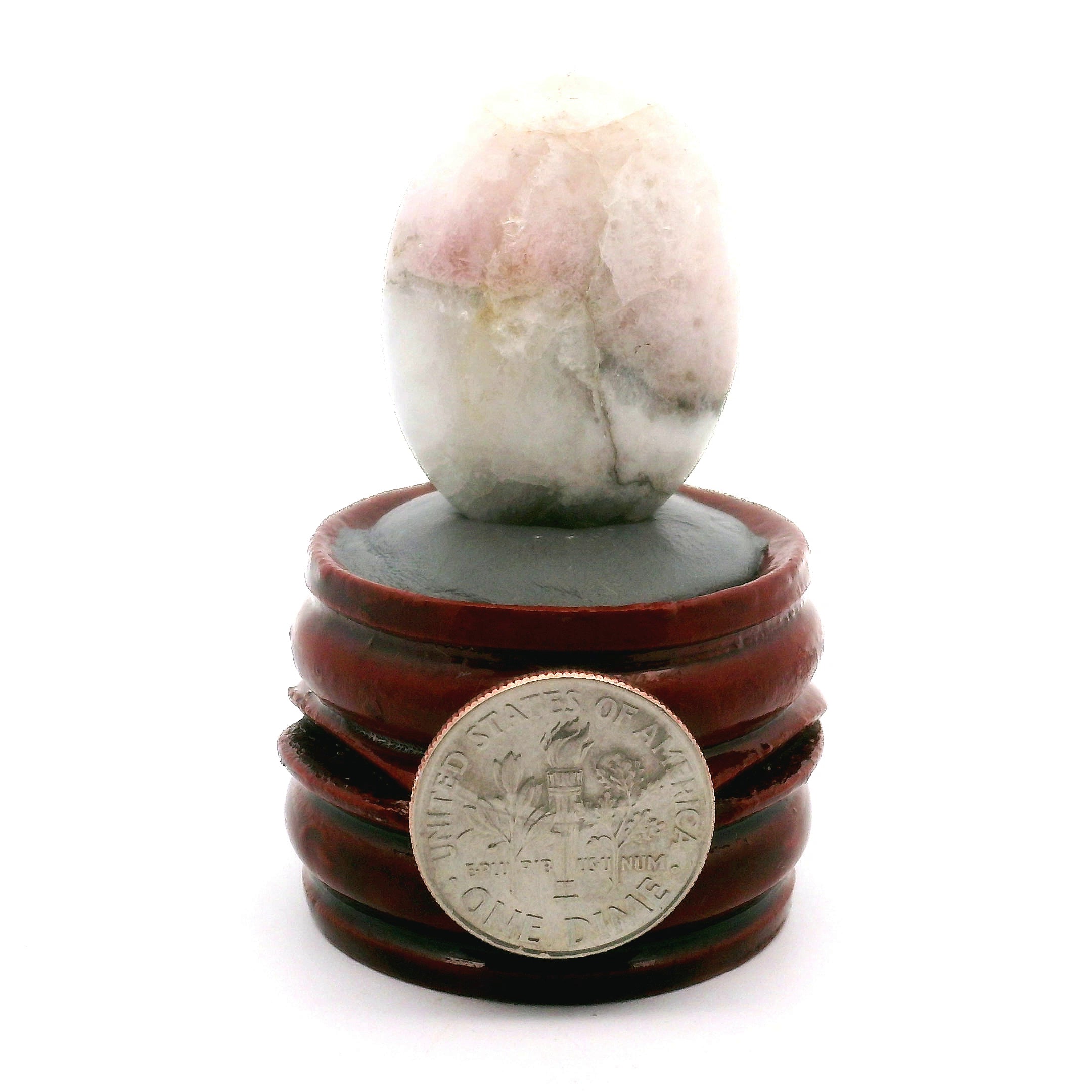 Tugtupite Palm Stone for Joy, Manifestation, Romance, Relationship Healing and Good Luck