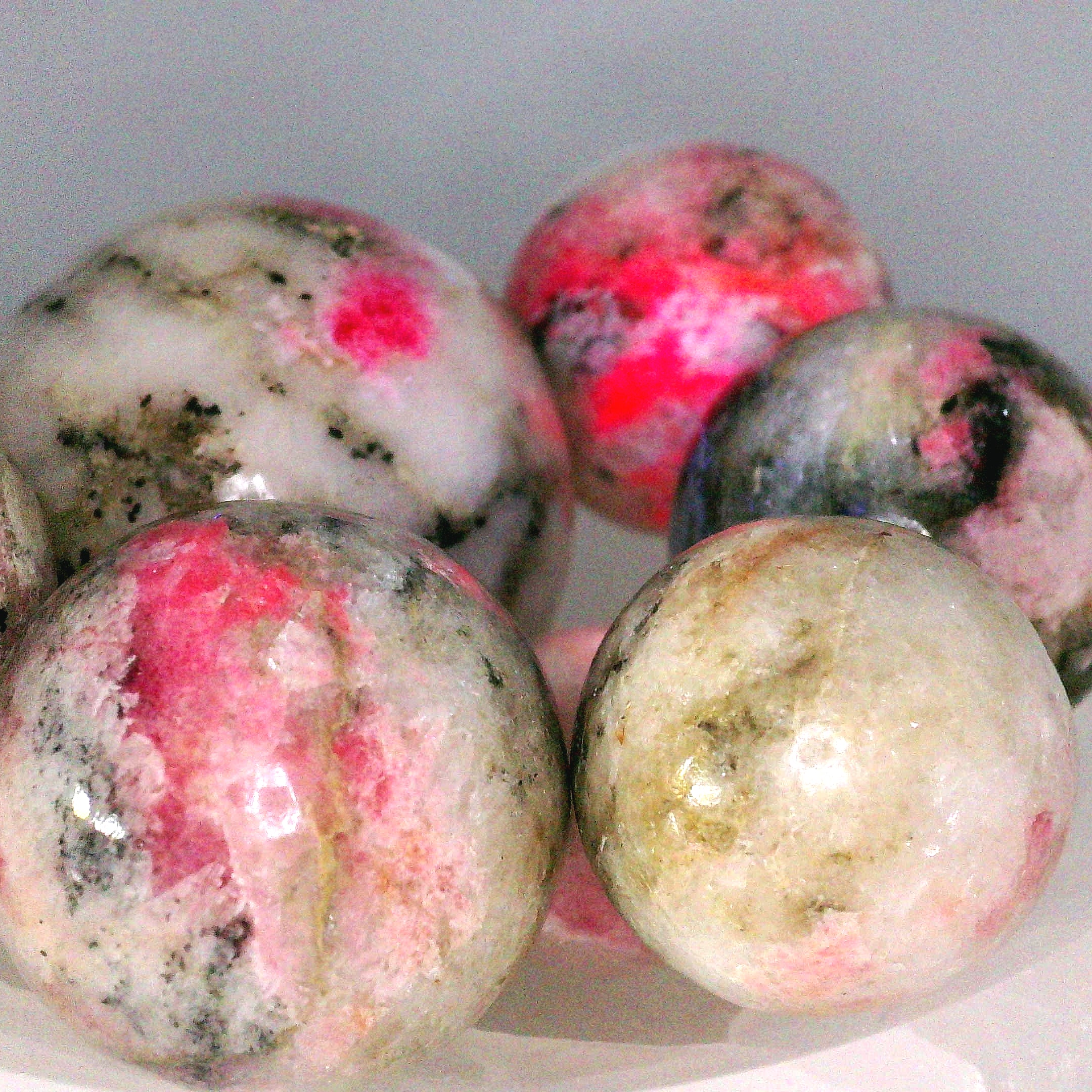 Tugtupite Sphere for Joy, Manifestation, Romance, Relationship Healing and Good Luck