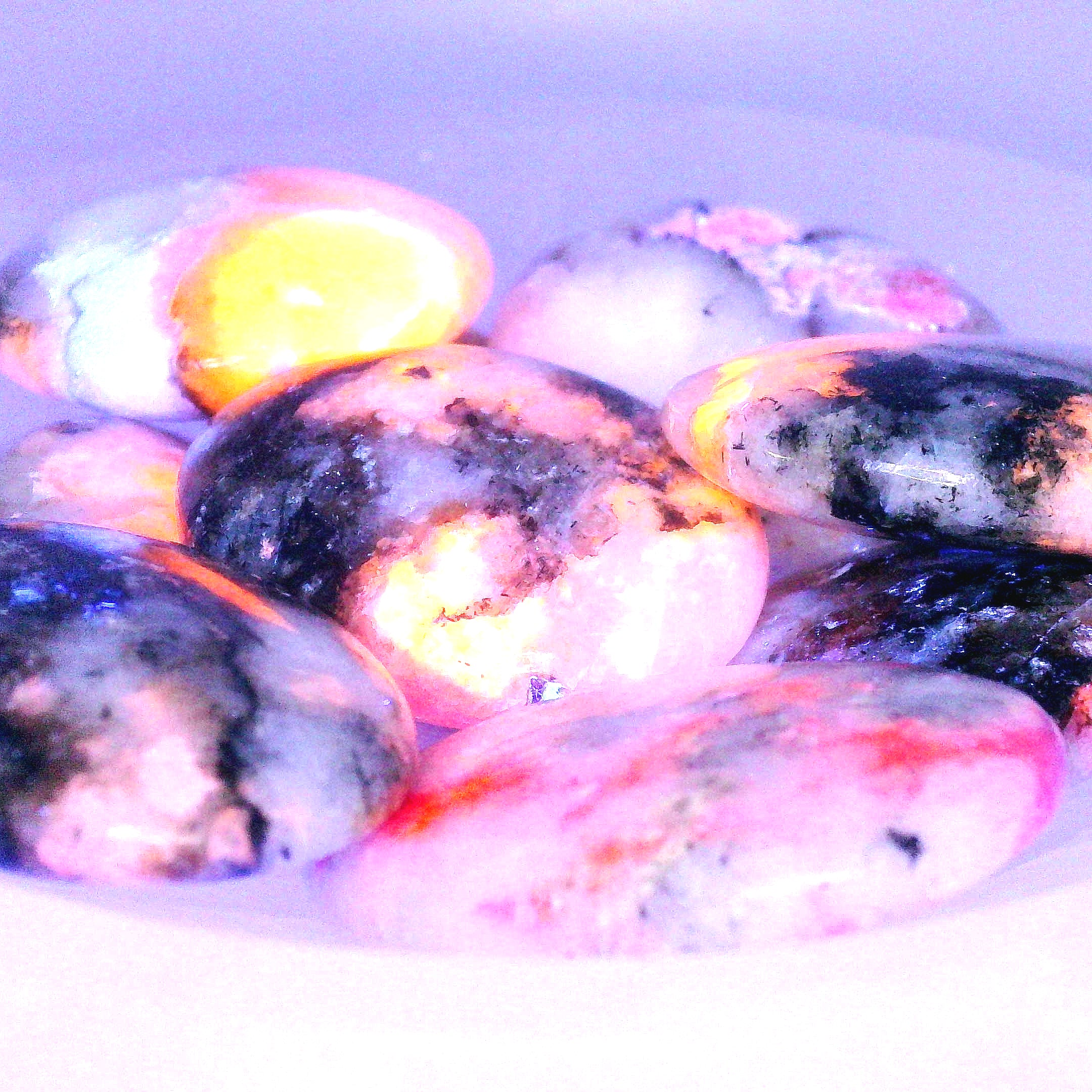 Tugtupite Palm Stone for Joy, Manifestation, Romance, Relationship Healing and Good Luck