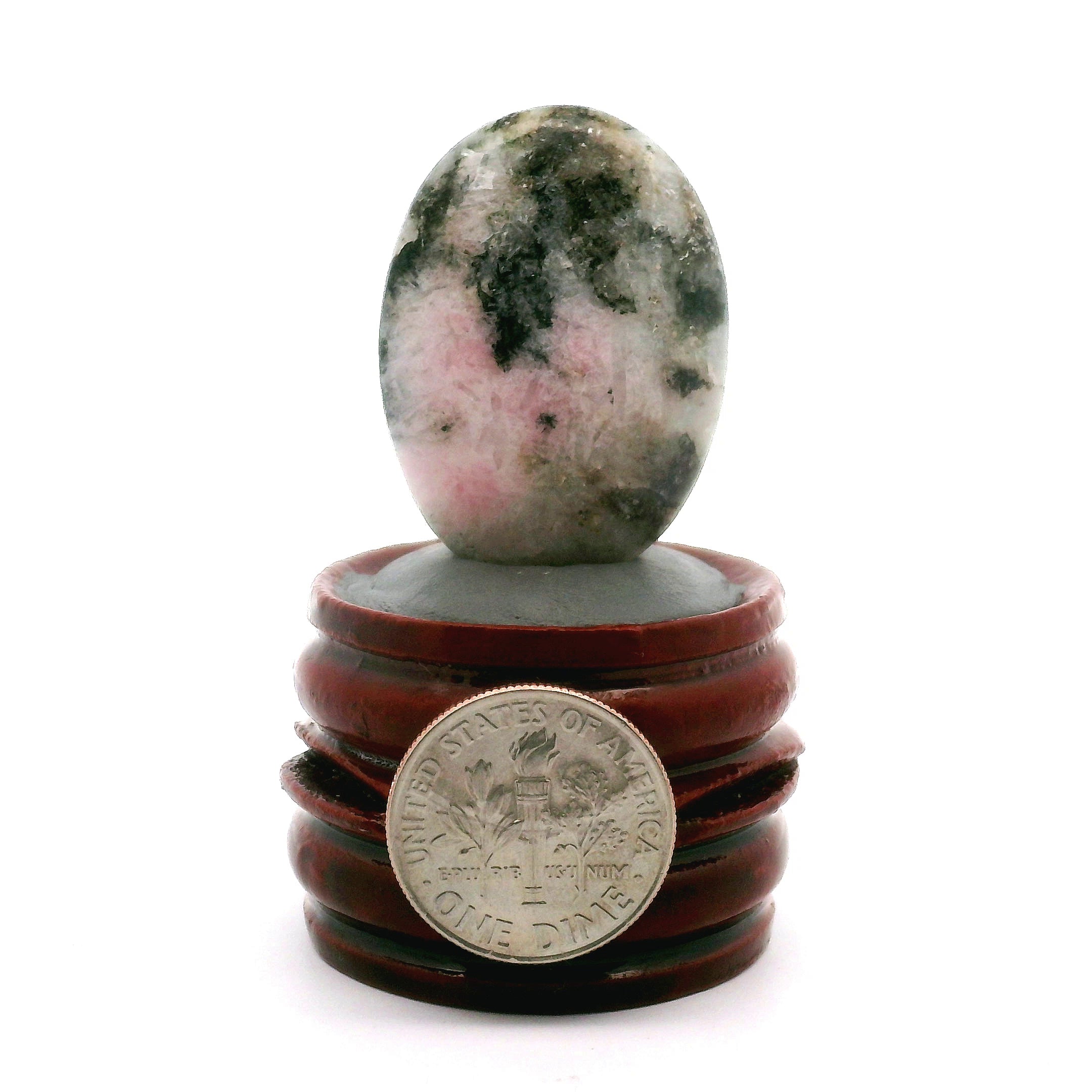 Tugtupite Palm Stone for Joy, Manifestation, Romance, Relationship Healing and Good Luck