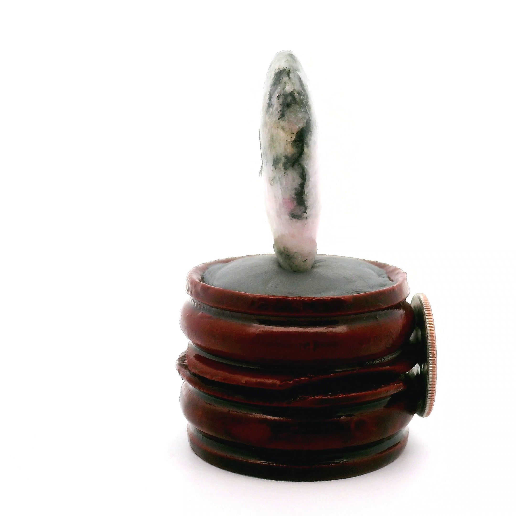 Tugtupite Palm Stone for Joy, Manifestation, Romance, Relationship Healing and Good Luck