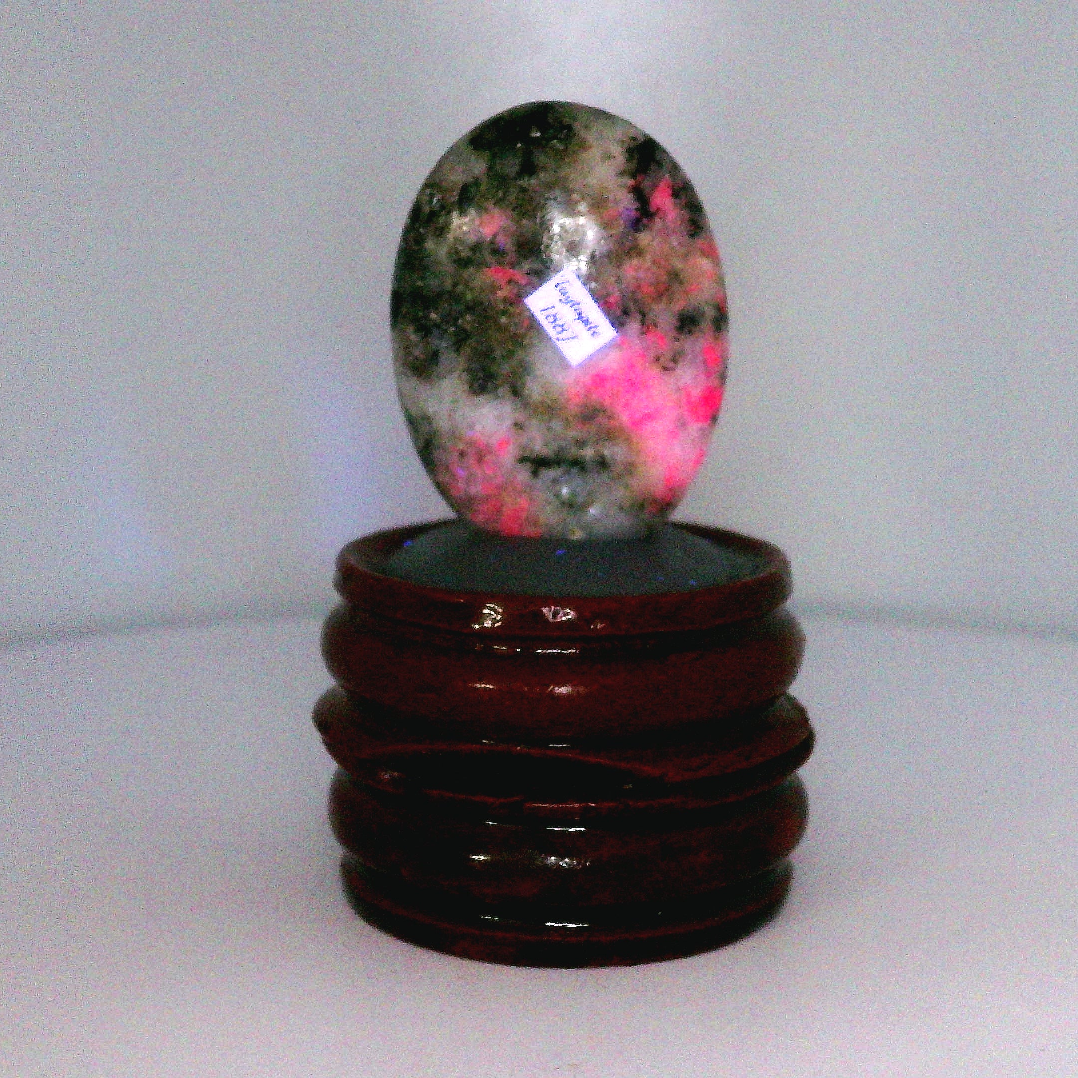 Tugtupite Palm Stone for Joy, Manifestation, Romance, Relationship Healing and Good Luck