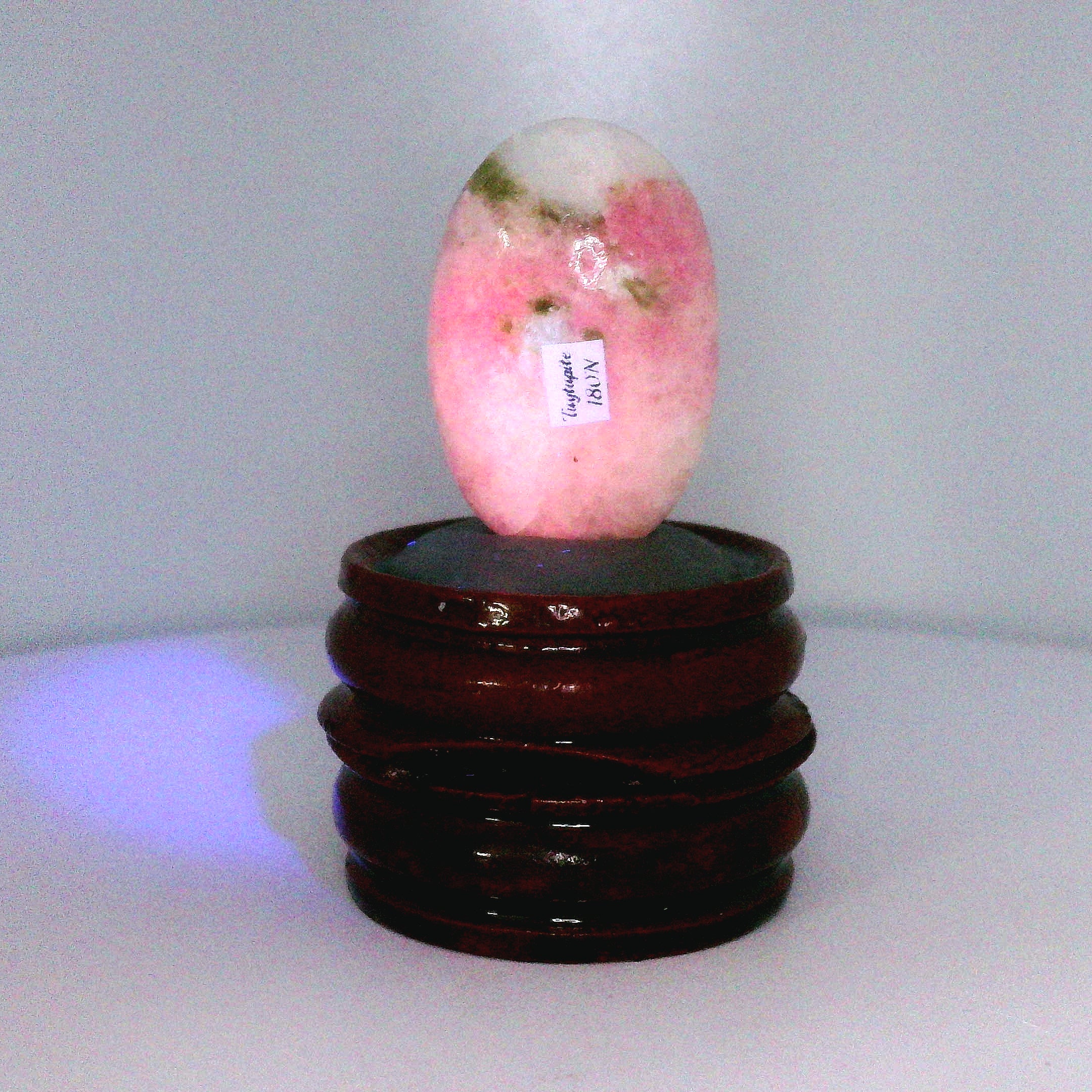 Tugtupite Palm Stone for Joy, Manifestation, Romance, Relationship Healing and Good Luck