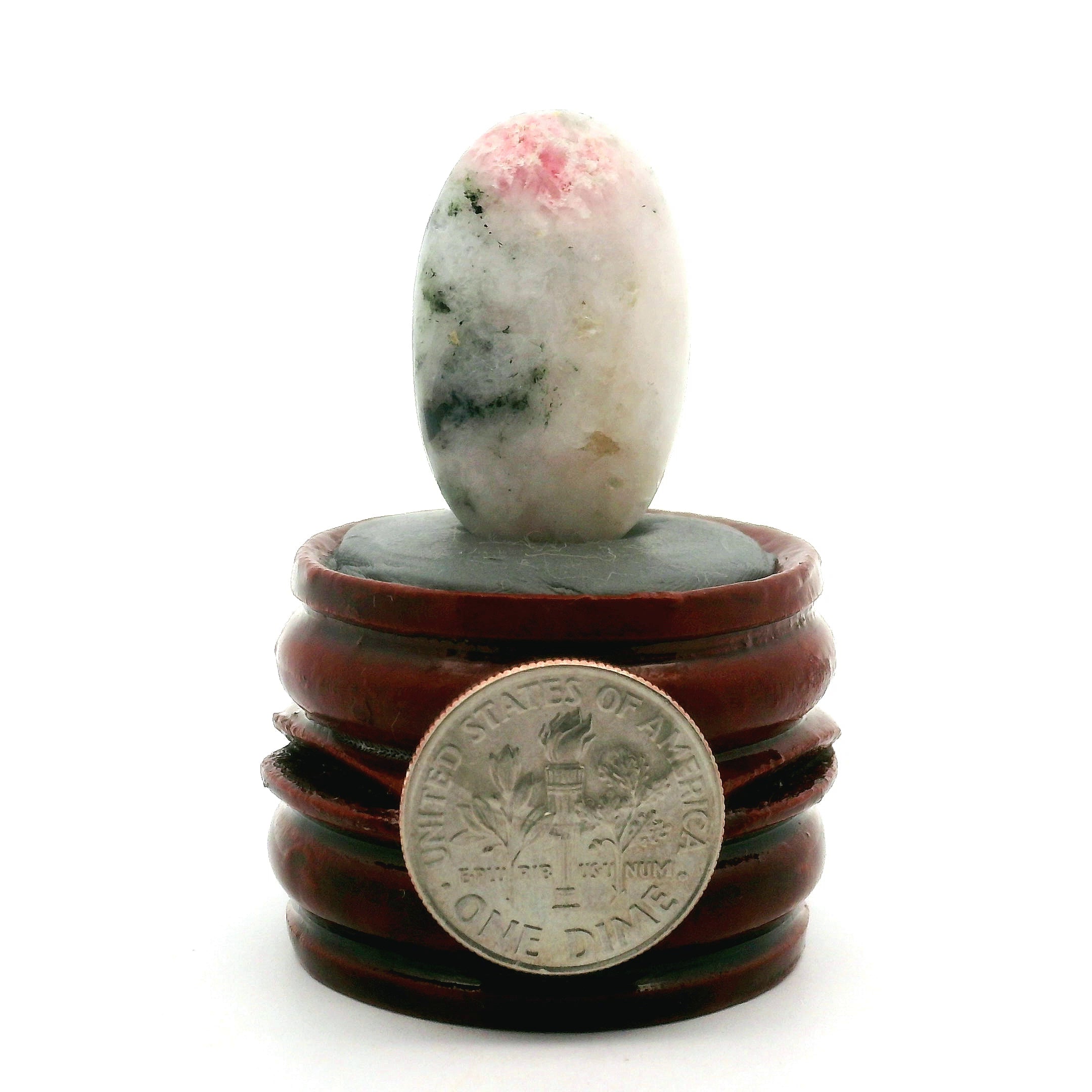 Tugtupite Palm Stone for Joy, Manifestation, Romance, Relationship Healing and Good Luck