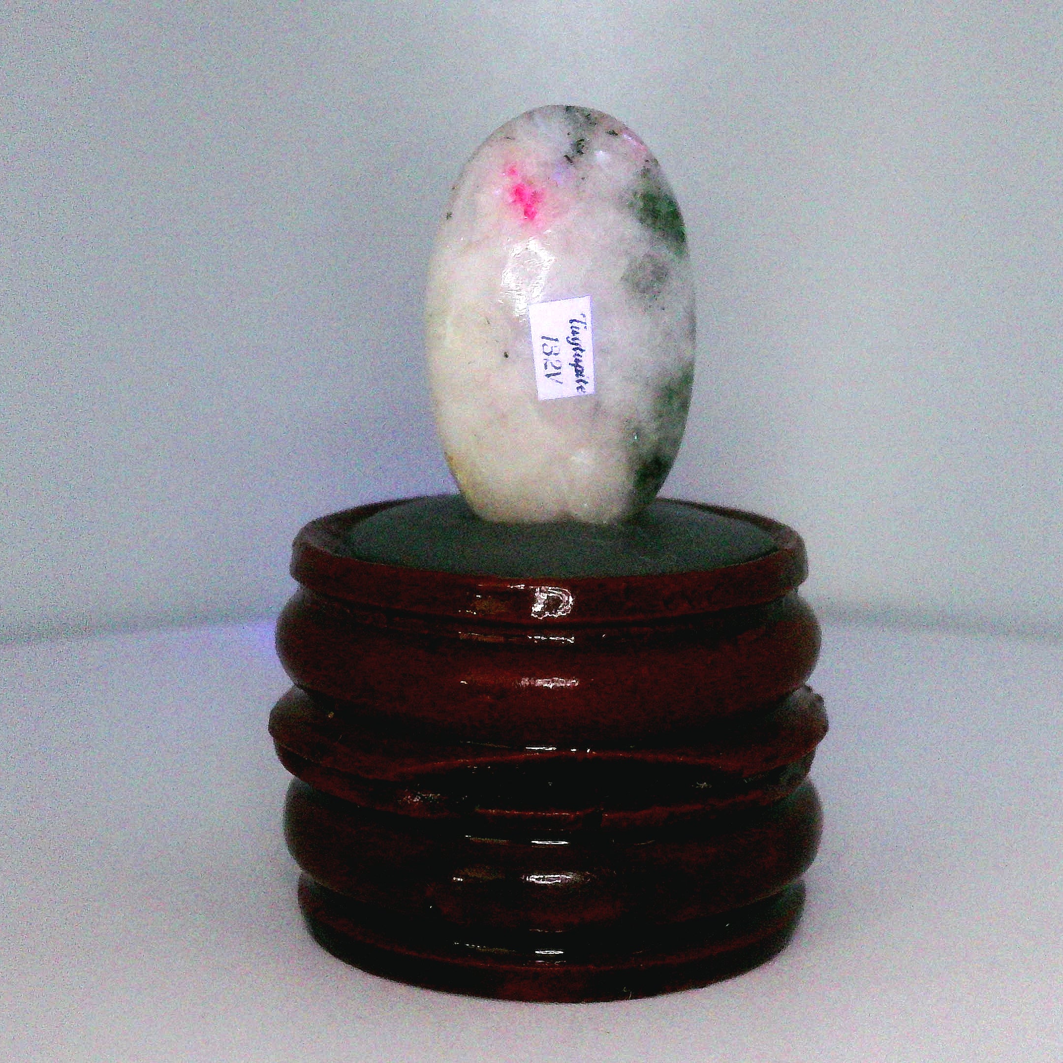 Tugtupite Palm Stone for Joy, Manifestation, Romance, Relationship Healing and Good Luck